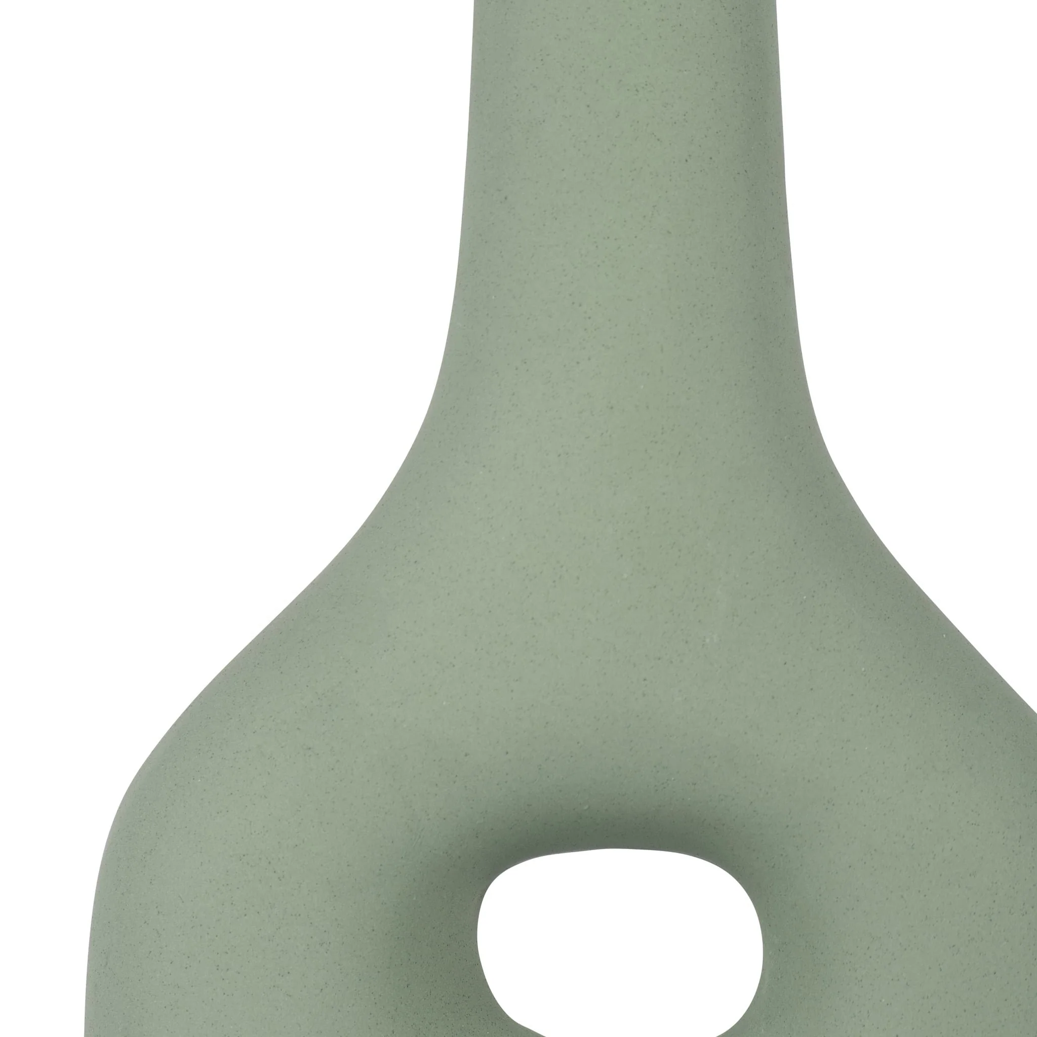 Cer, 9" Open Cut-out Nomad Vase, Dark Sage - Image 5