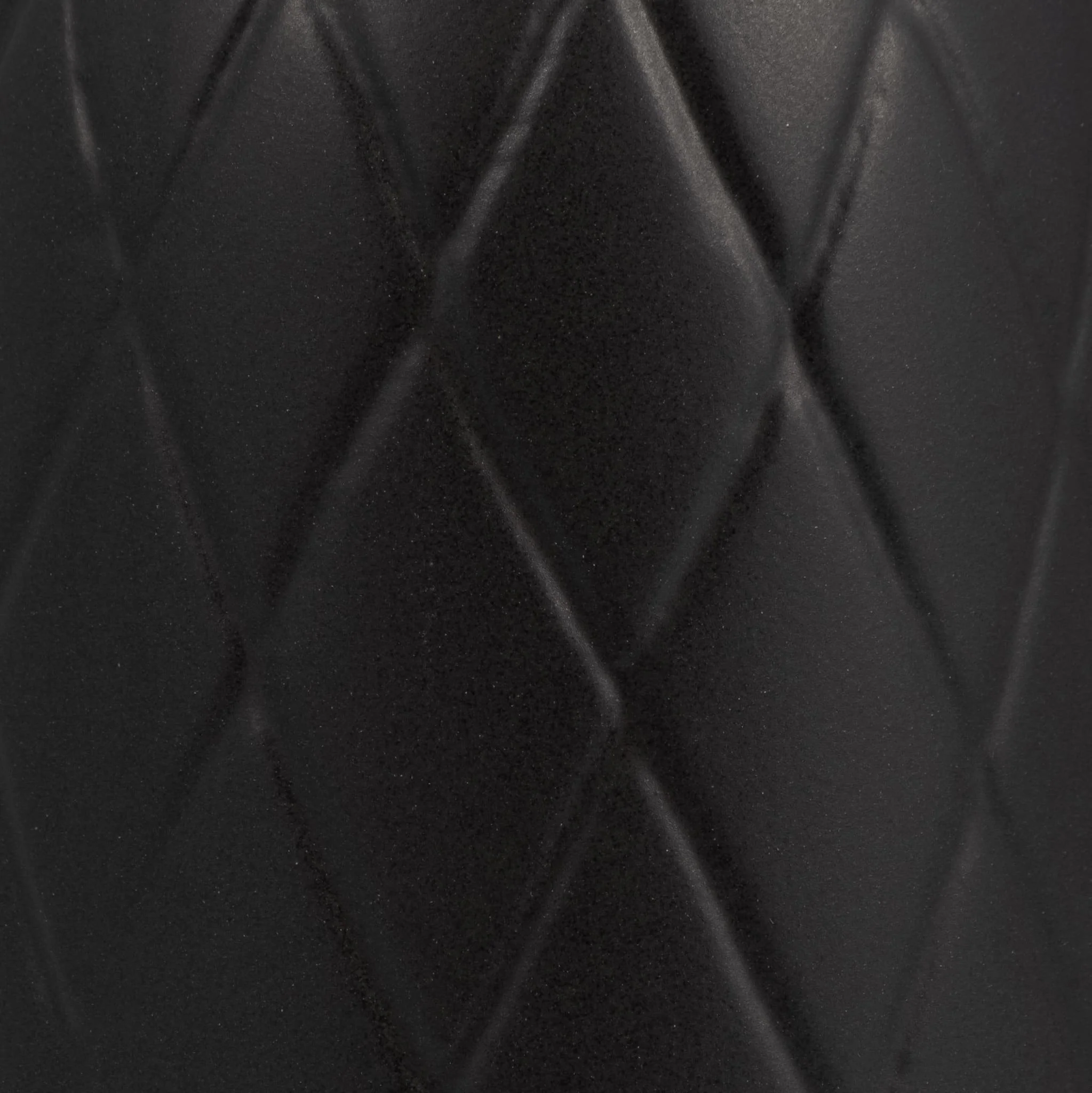 Cer, 9" Plaid Textured Vase, Black - Image 5