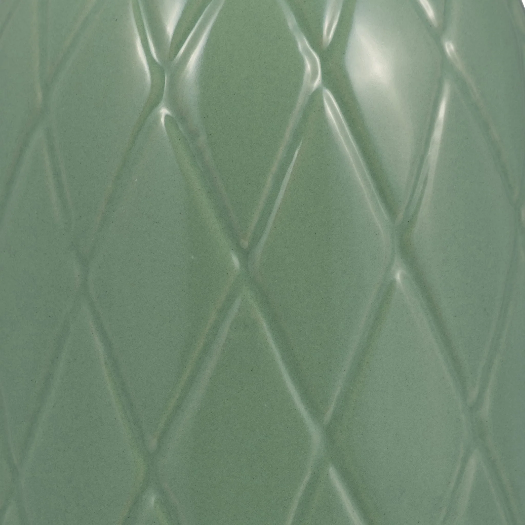 Cer, 9" Plaid Textured Vase, Dark Sage - Image 4