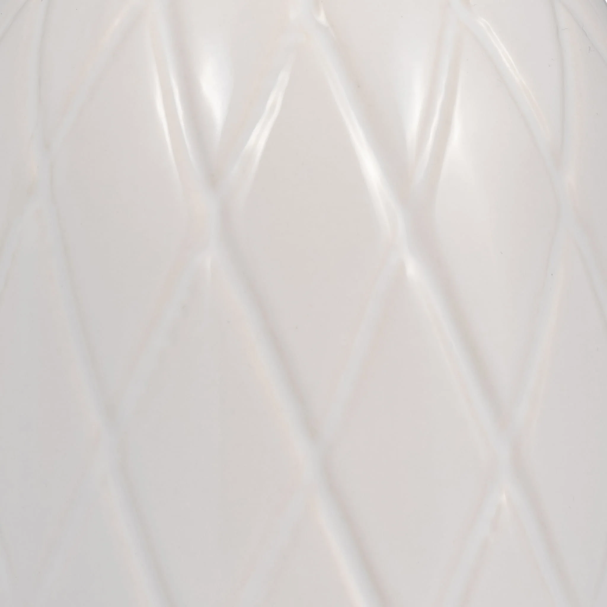 Cer, 9" Plaid Textured Vase, White - Image 5