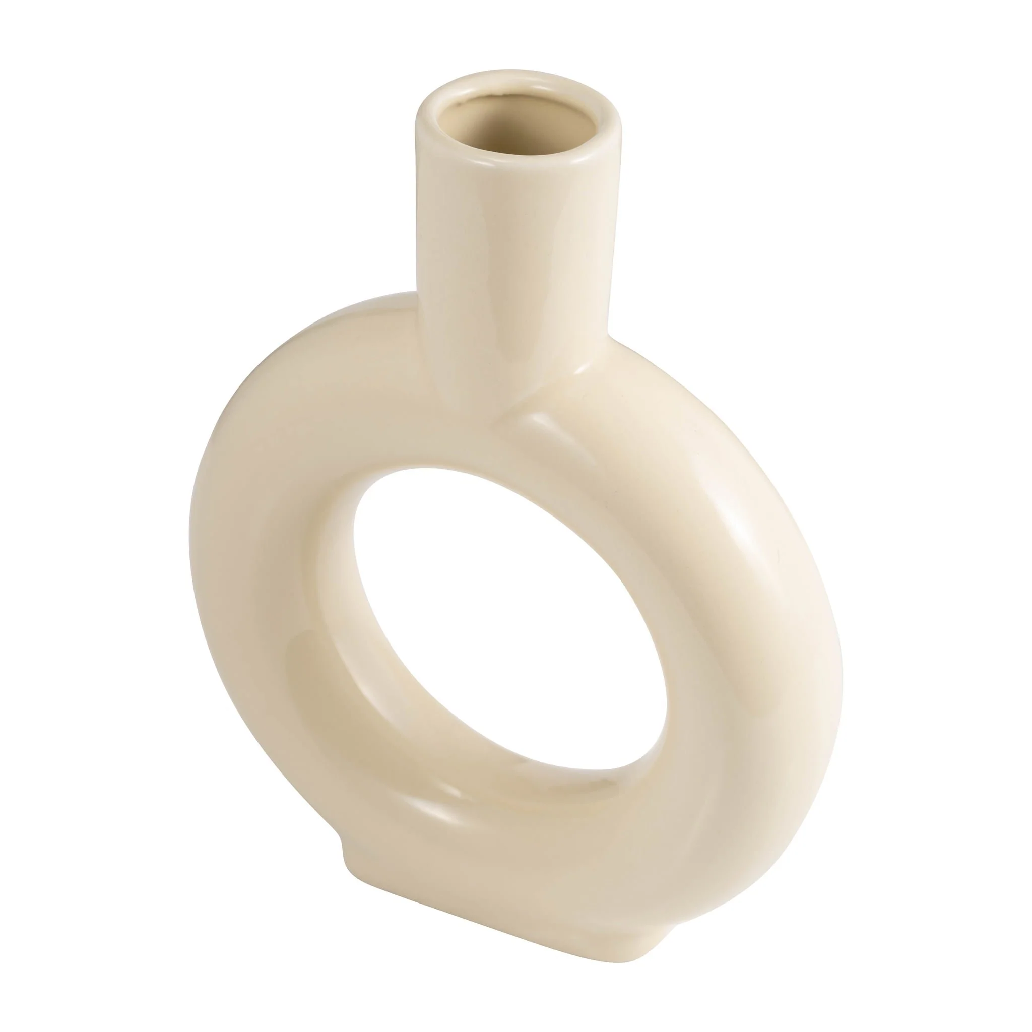 Cer, 9" Round Cut-out Vase, Cotton - Image 5