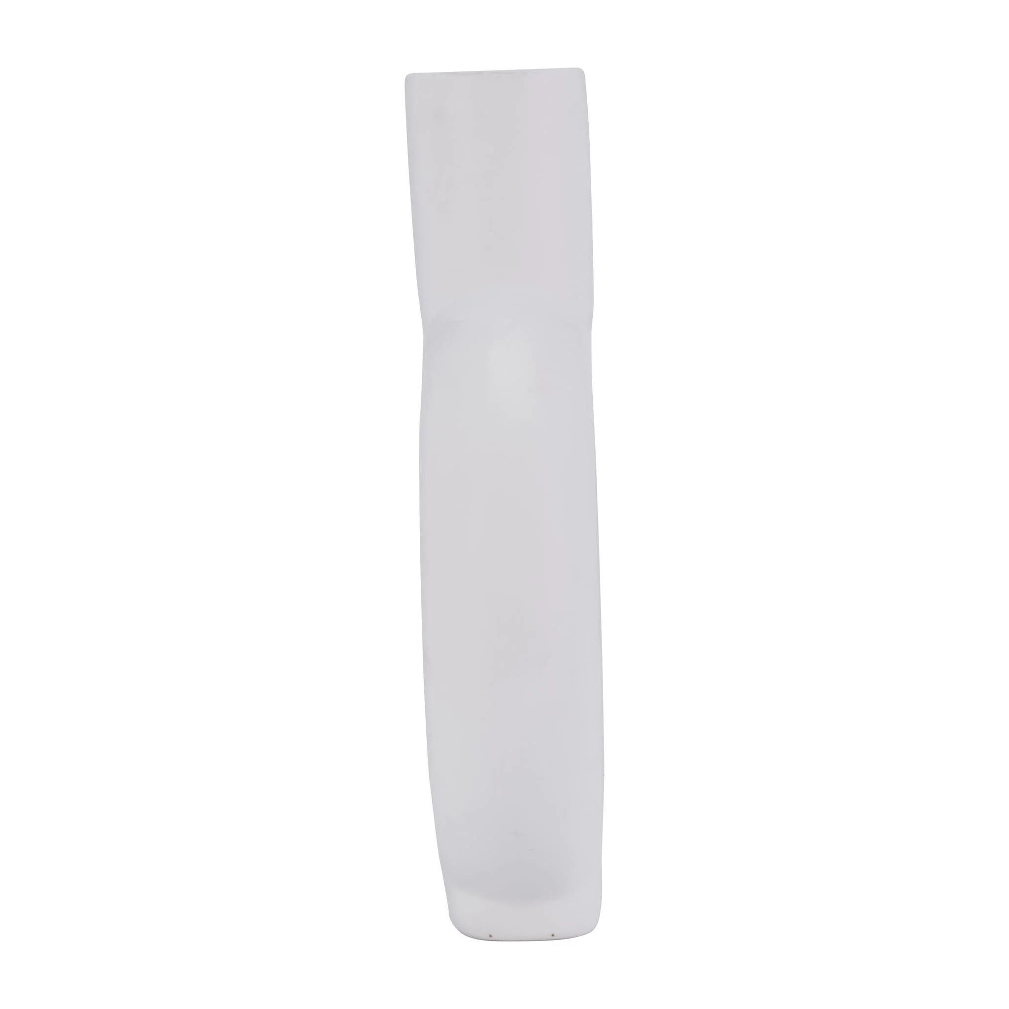 Cer, 9" Round Cut-out Vase, White - Image 4