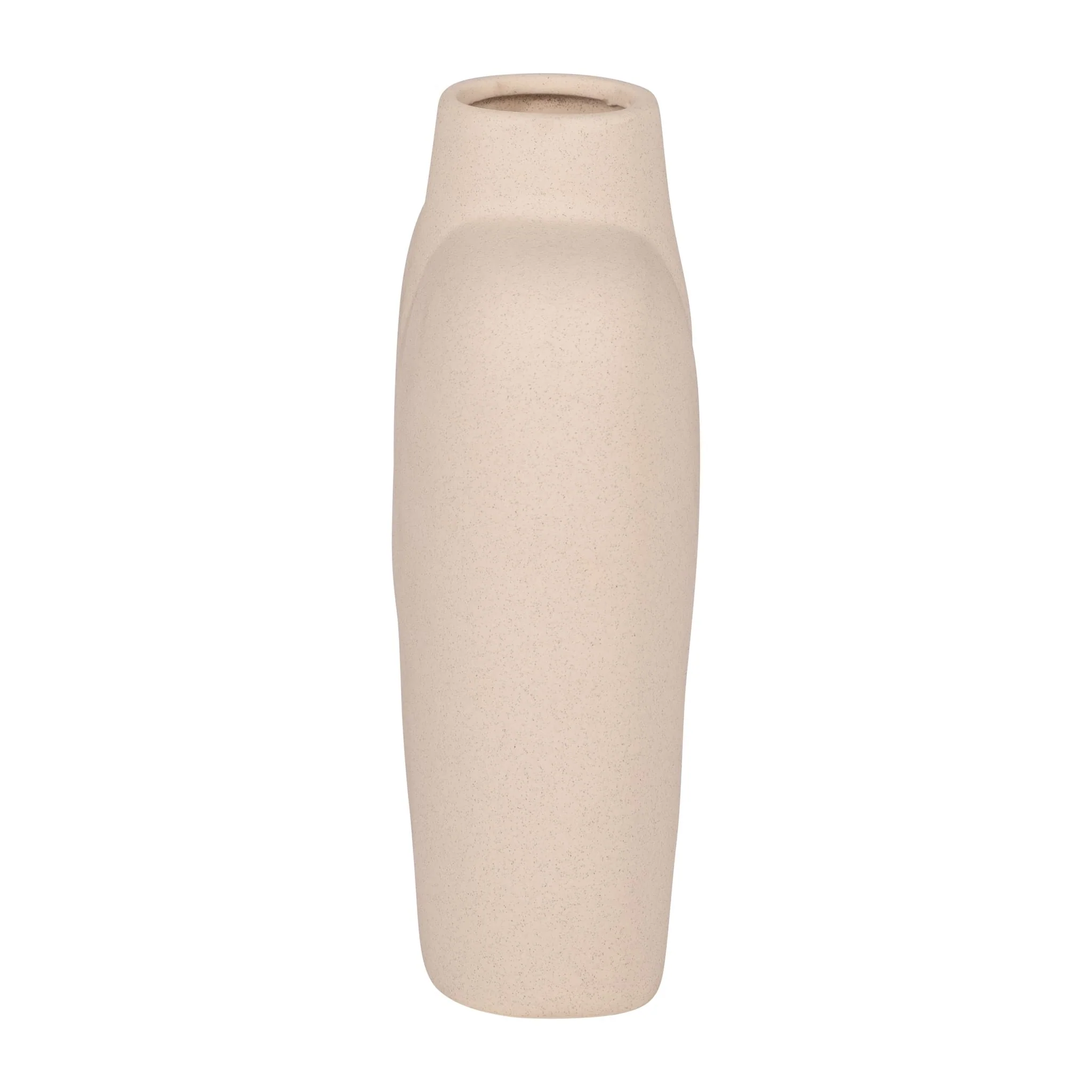Cer, 9" Square Shape Vase, Ivory - Image 3