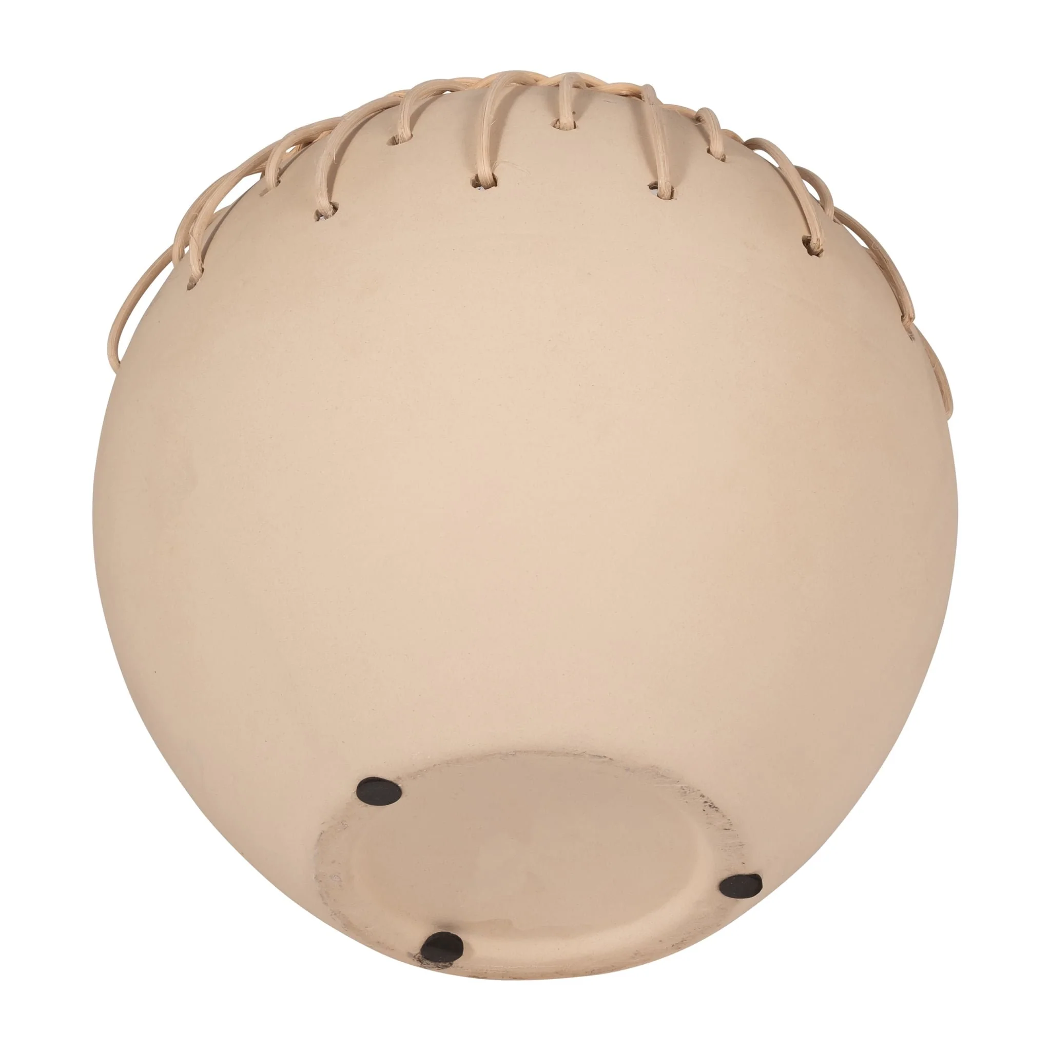 Cer, 9"d Bowl W/ Weaving, Natural - Image 7
