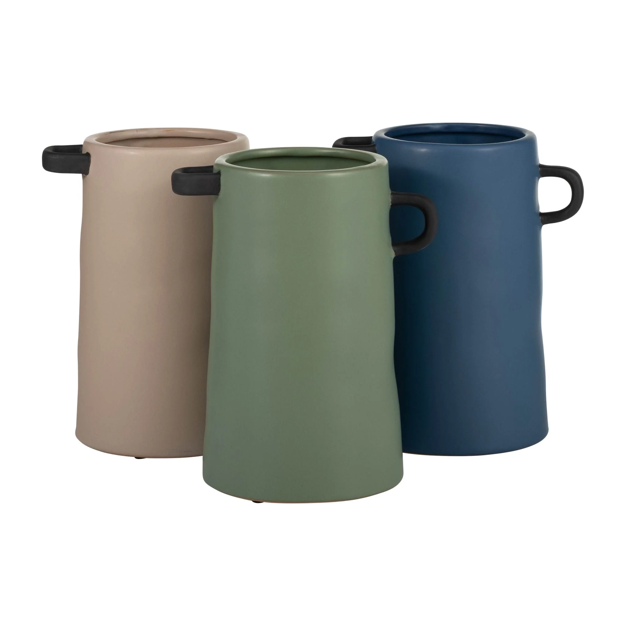 Cer, 9"h Eared Vase, Irish Cream - Image 10