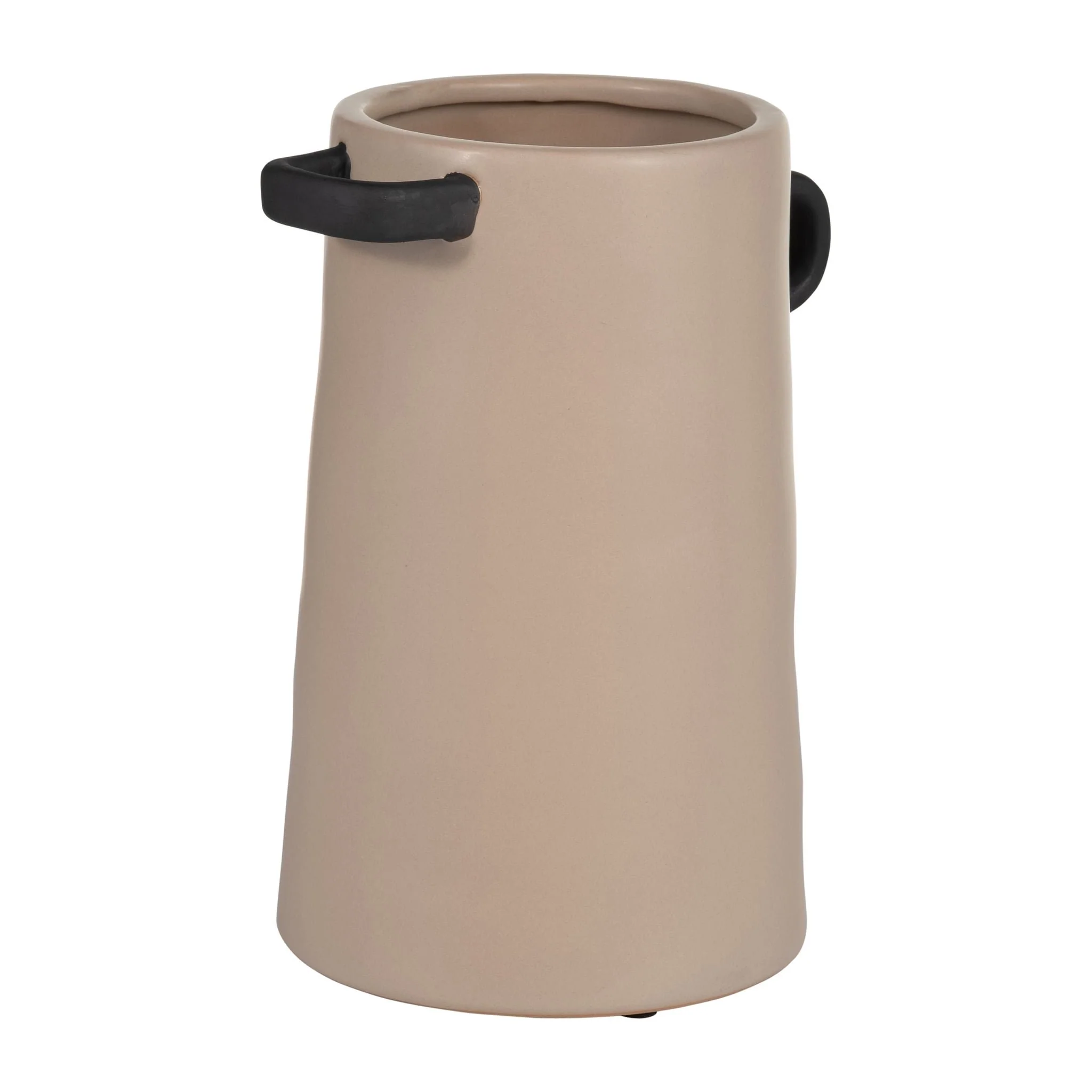 Cer, 9"h Eared Vase, Irish Cream - Image 3