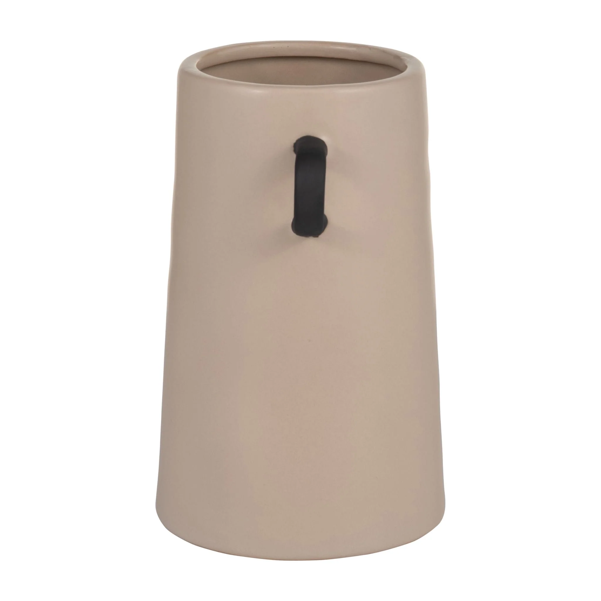 Cer, 9"h Eared Vase, Irish Cream - Image 5
