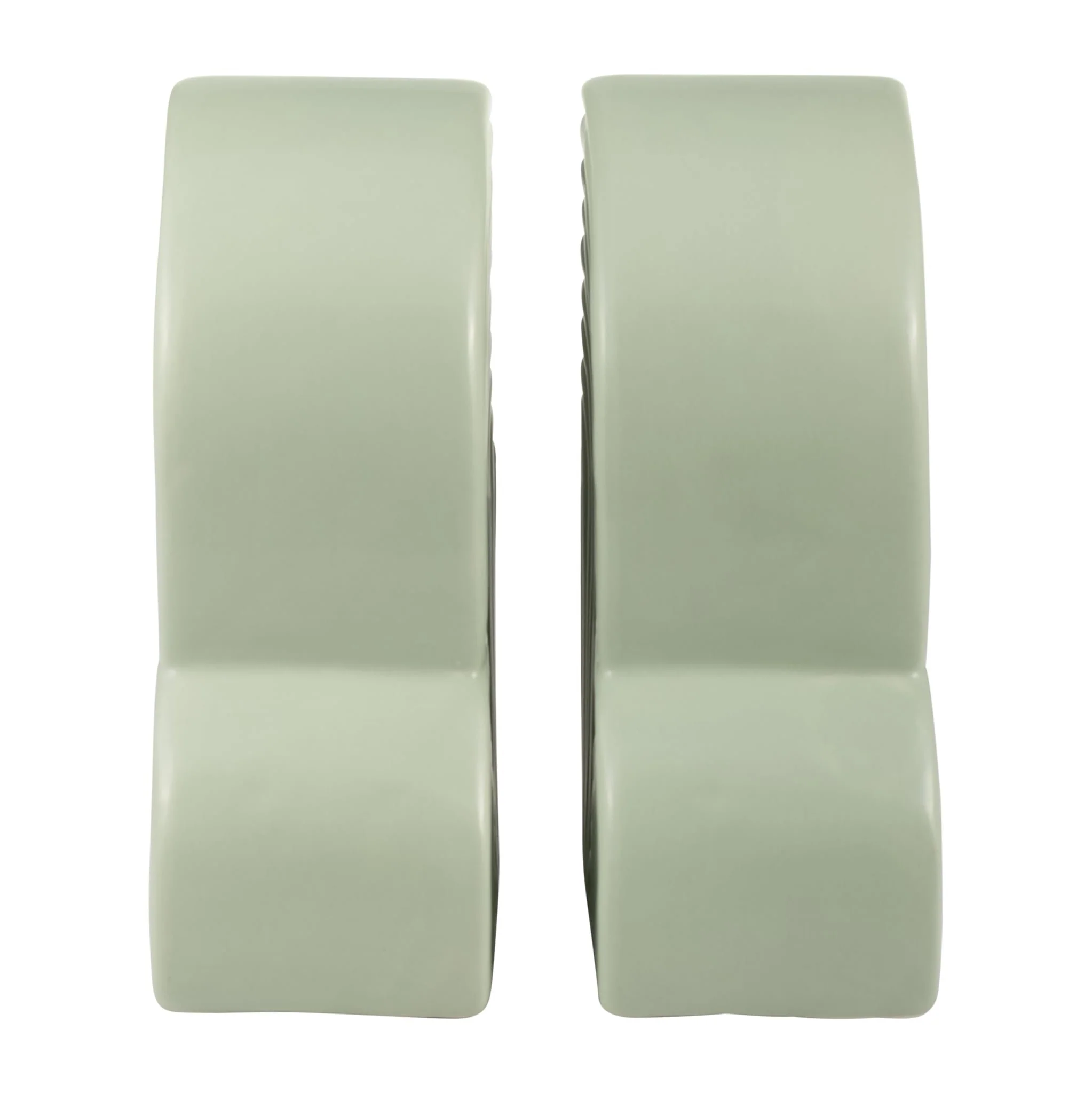 Cer, S/2 13x10" Arches Bookends, Cucumber - Image 4