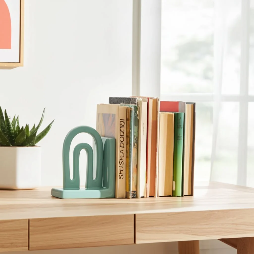 Cer,s/2 6" Arch Bookends, Mint - Image 10