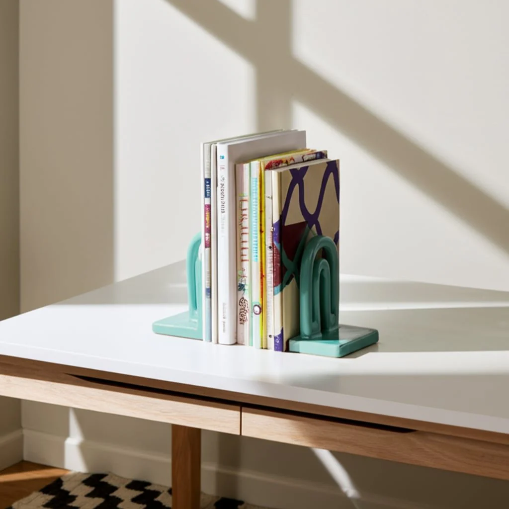 Cer,s/2 6" Arch Bookends, Mint - Image 11