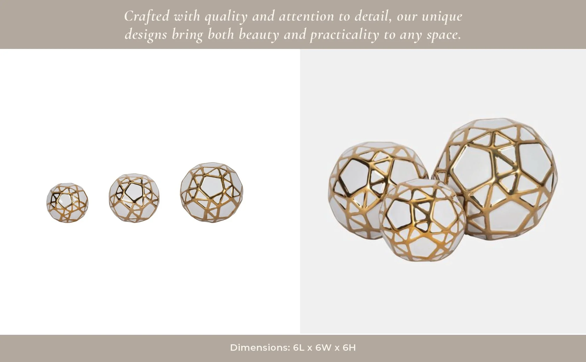 Cer, S/3 4/5/6", Orbs White/gold - Image 9