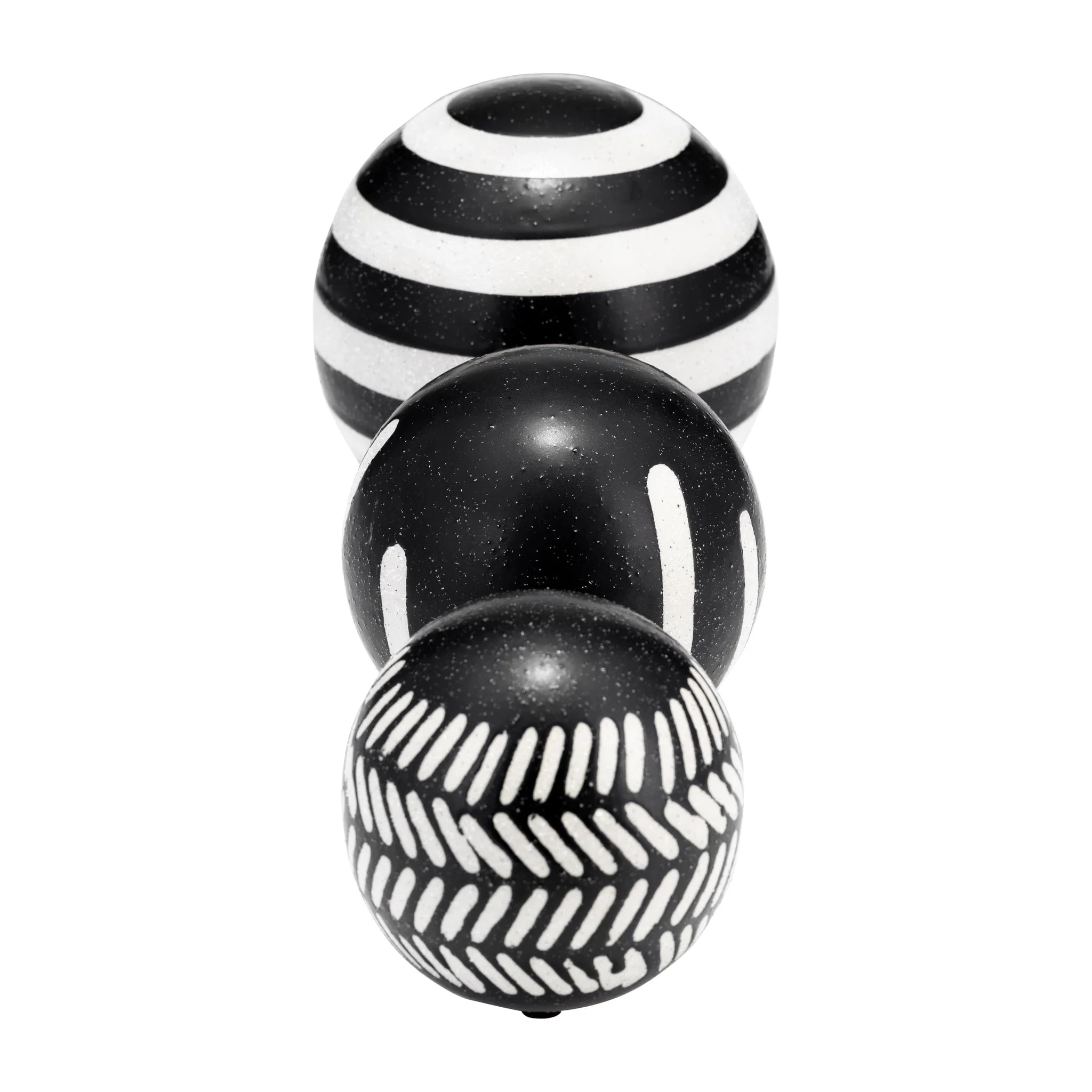 Cer, S/3 4/5/6", Tribal Orbs, Blk/ivory - Image 5