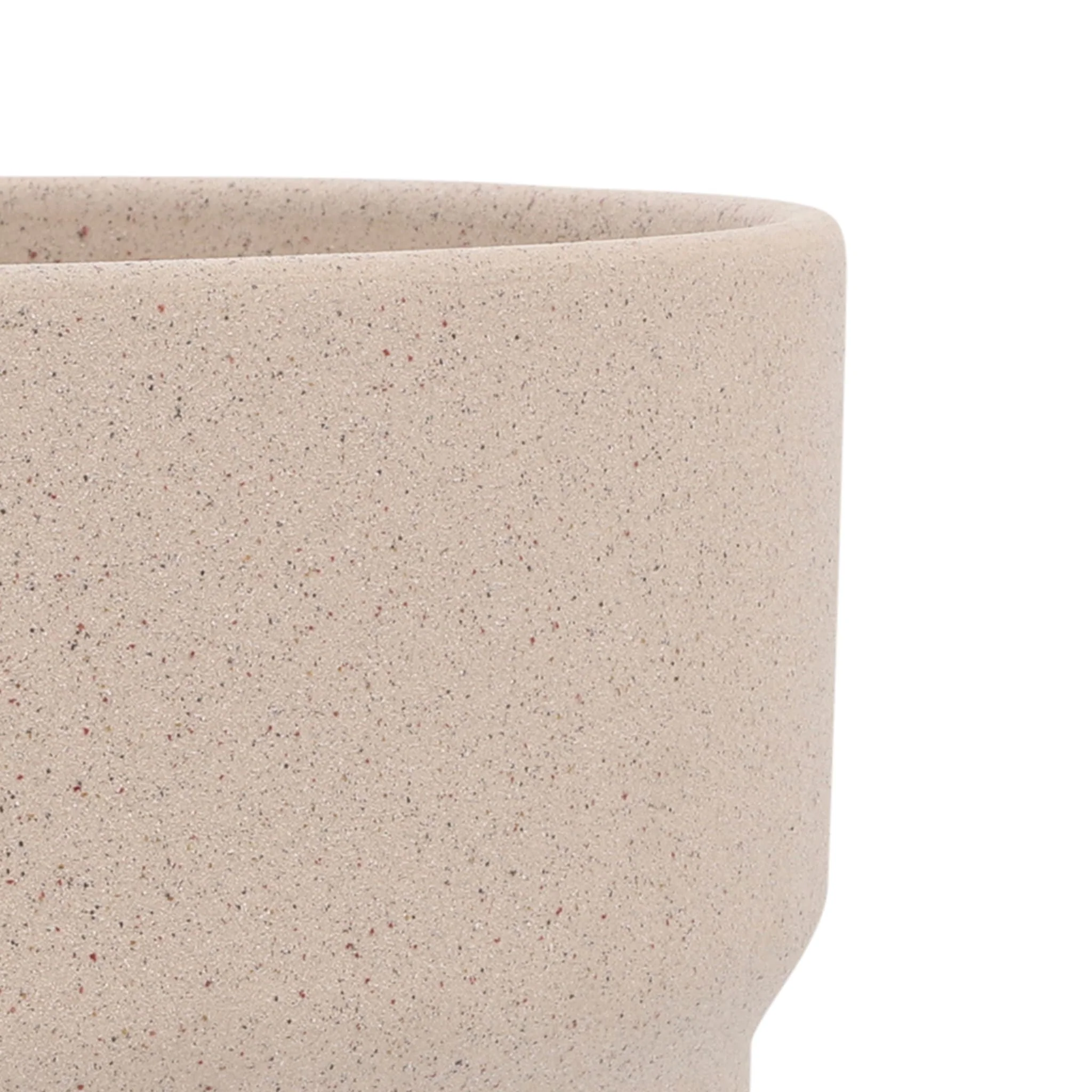 Cer, S/3 7/9/10"d Mushroom Planters, Tan - Image 7