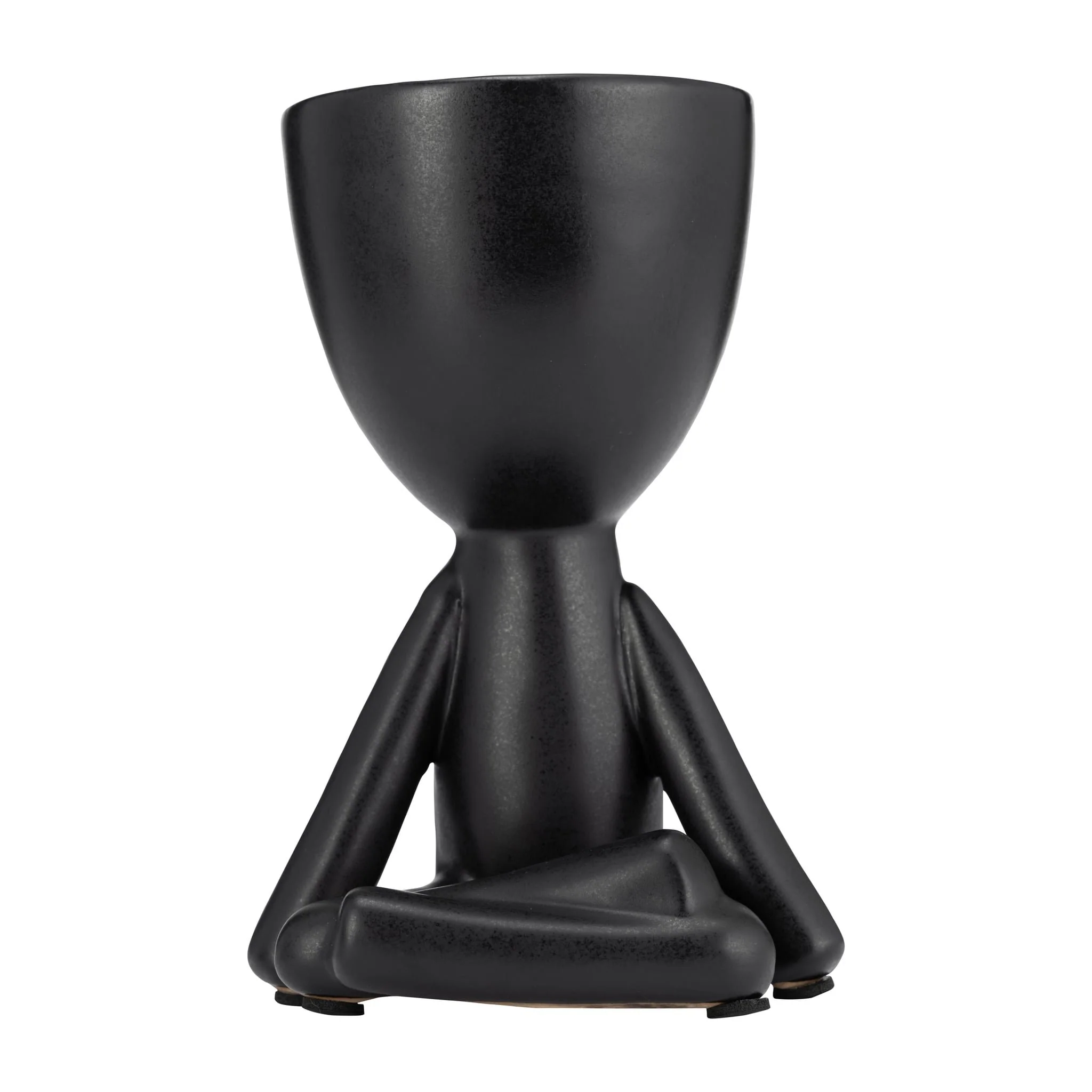 Cer, S/3 8" Sitting Humans, Black - Image 6