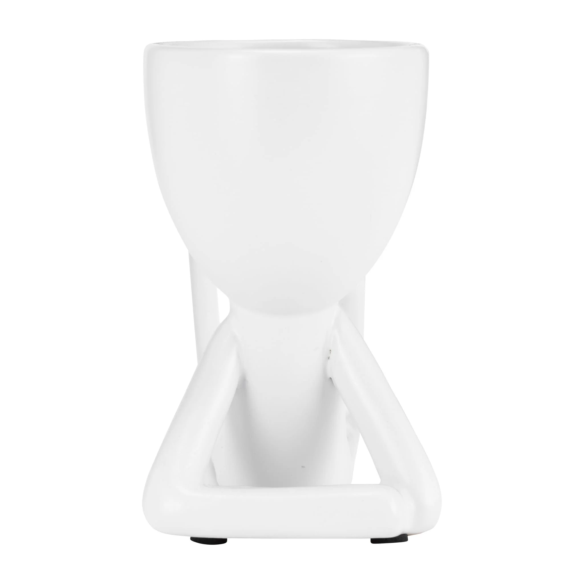 Cer, S/3 8" Sitting Humans, White - Image 6