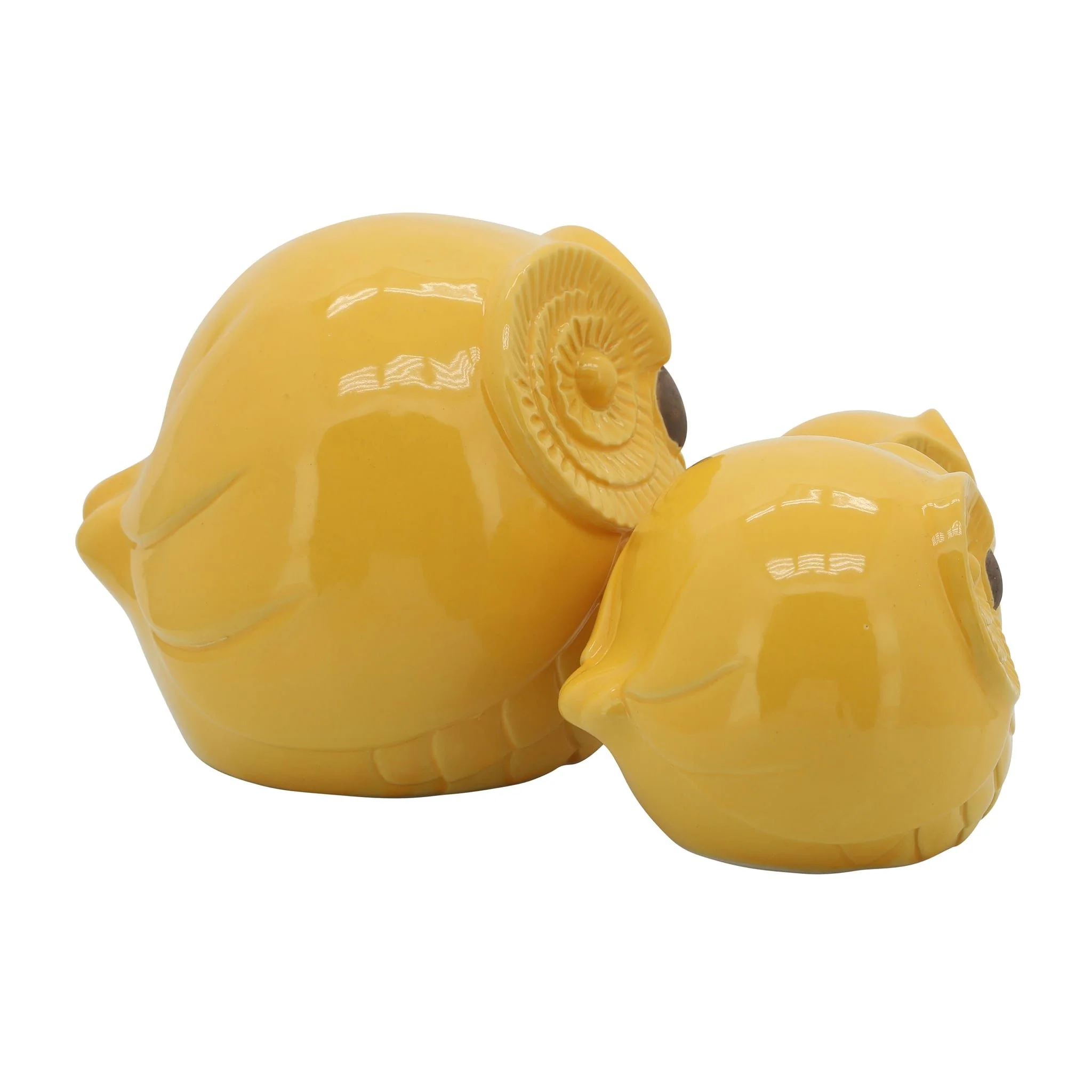 Cer S/3 Owls 8", Yellow - Image 2