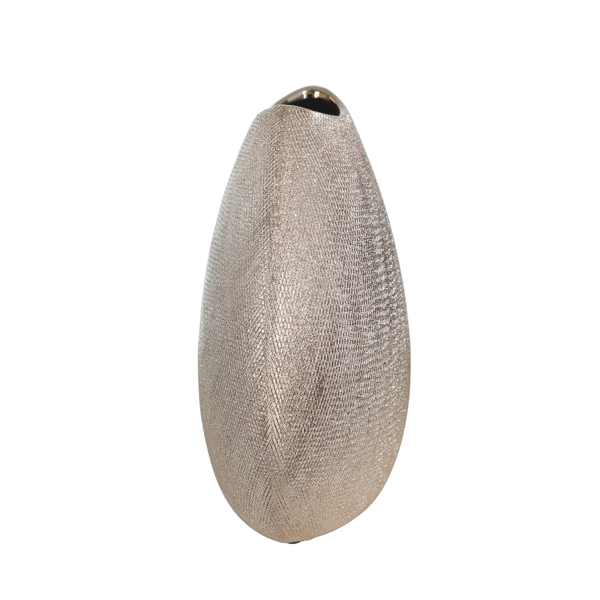 Ceramic 11" Vase, Champagne - Image 3
