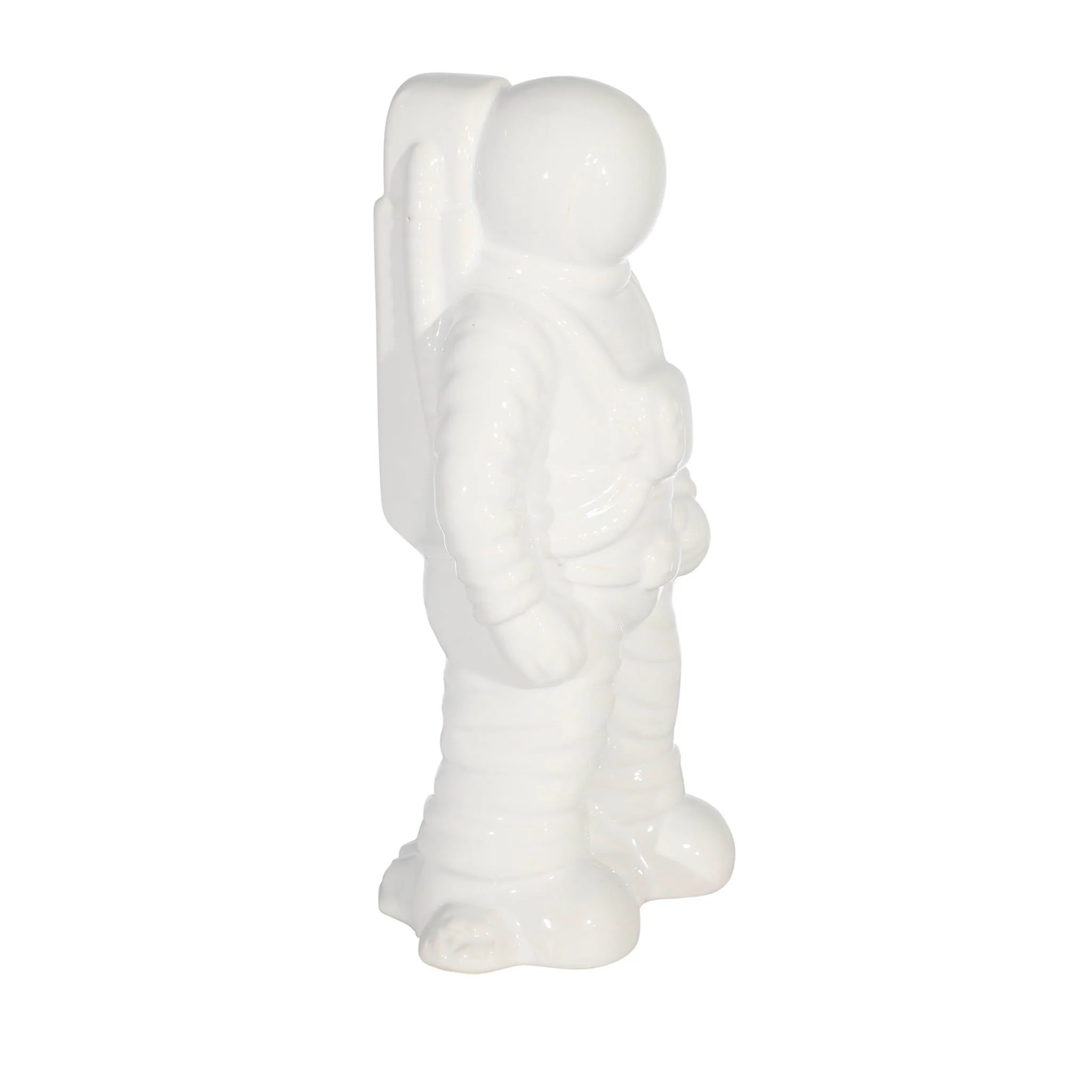 Ceramic 12" Astronaut Statuette, White - Image 2