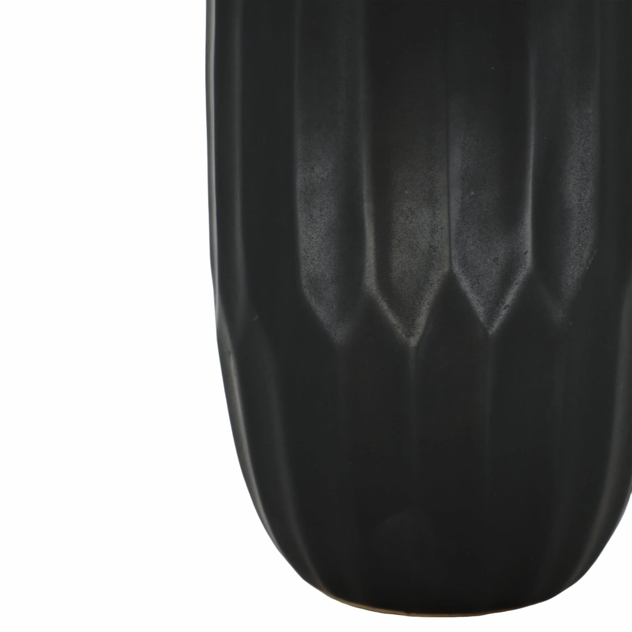 Ceramic 14" Vase , Black - Image 4