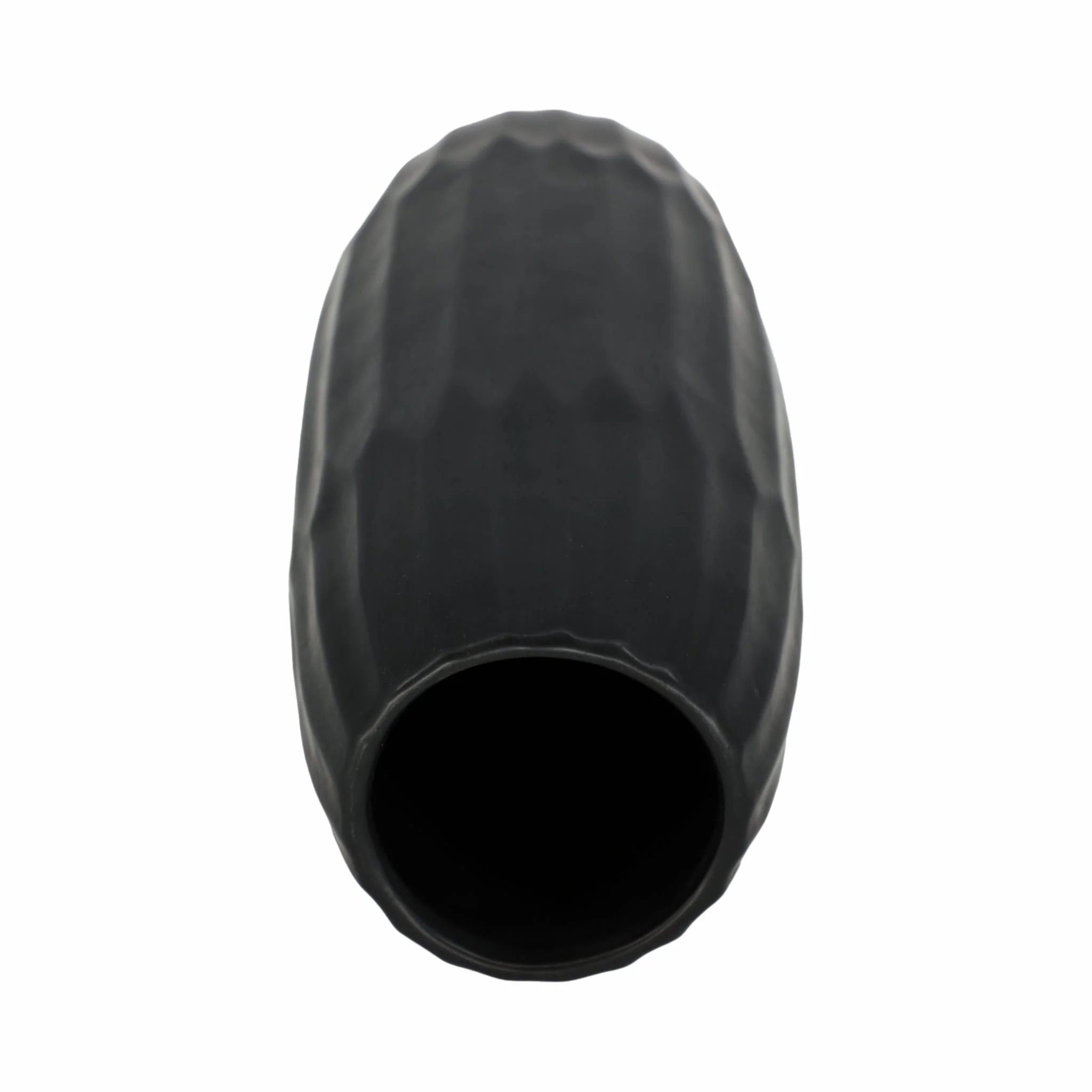 Ceramic 14" Vase , Black - Image 6