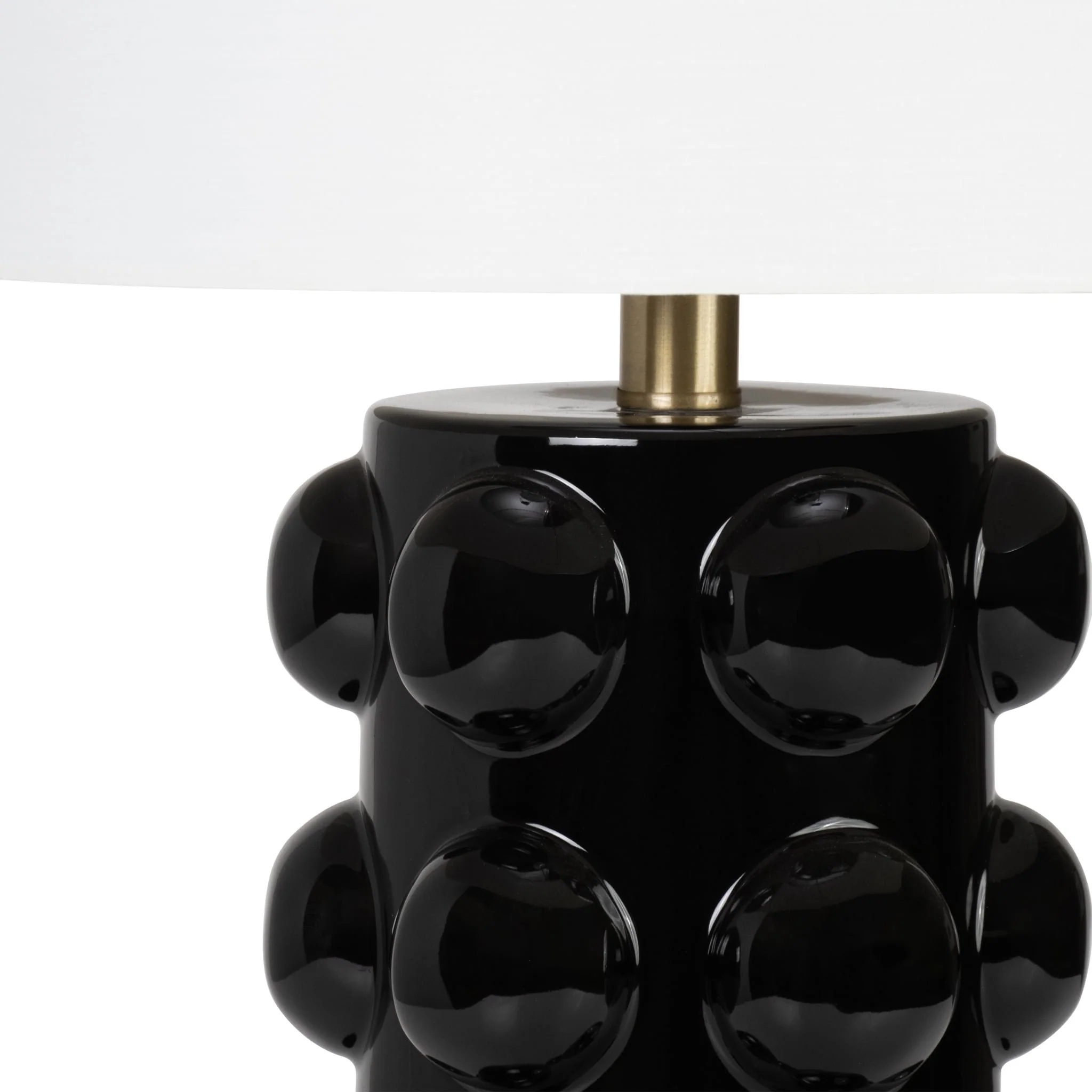 Ceramic 22" Bubble Table Lamp, Black - Image 4
