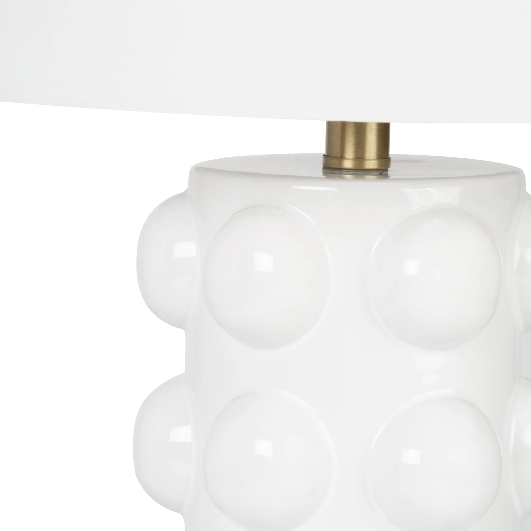 Ceramic 22" Bubble Table Lamp, White - Image 4