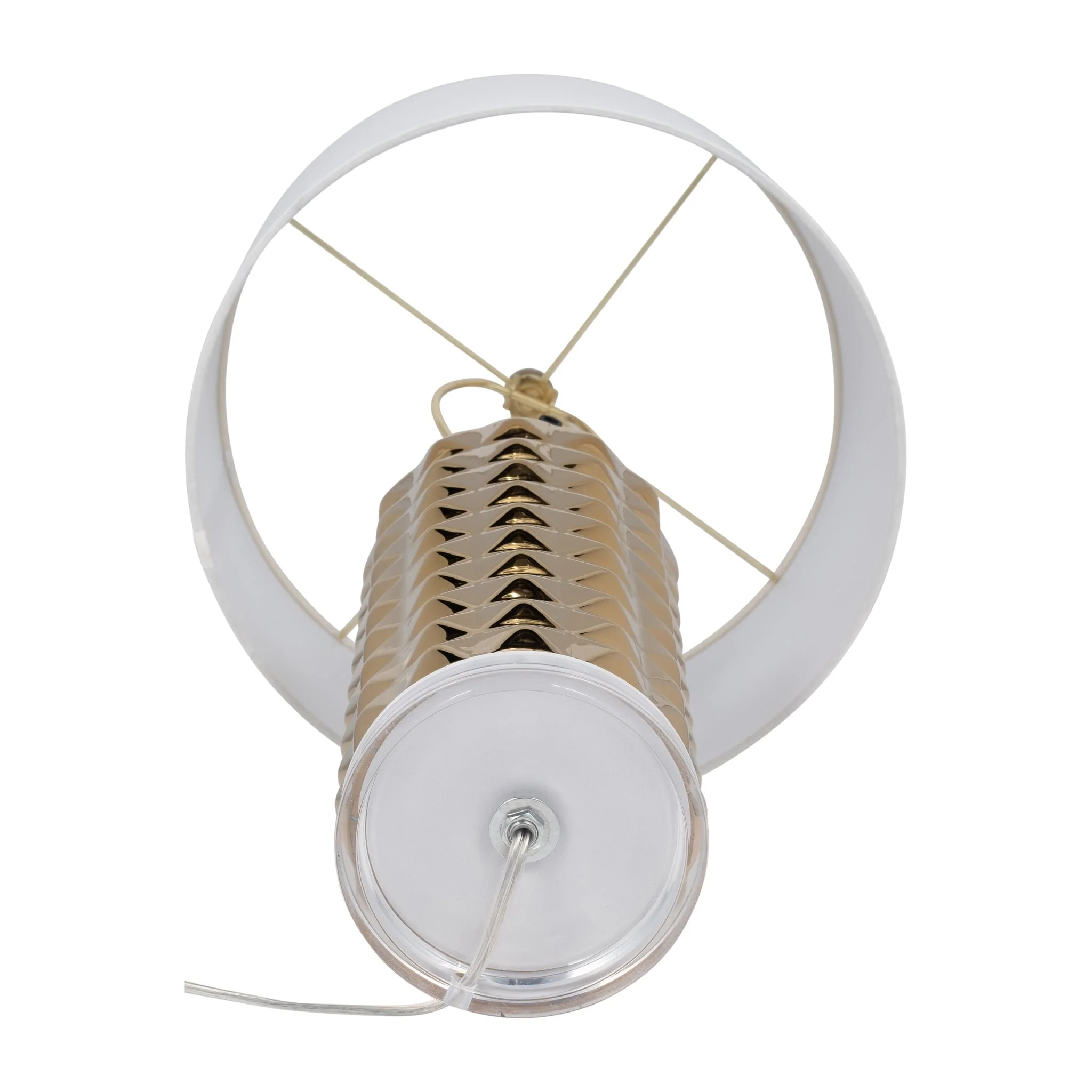 Ceramic 25" Table Lamp, Gold - Image 6