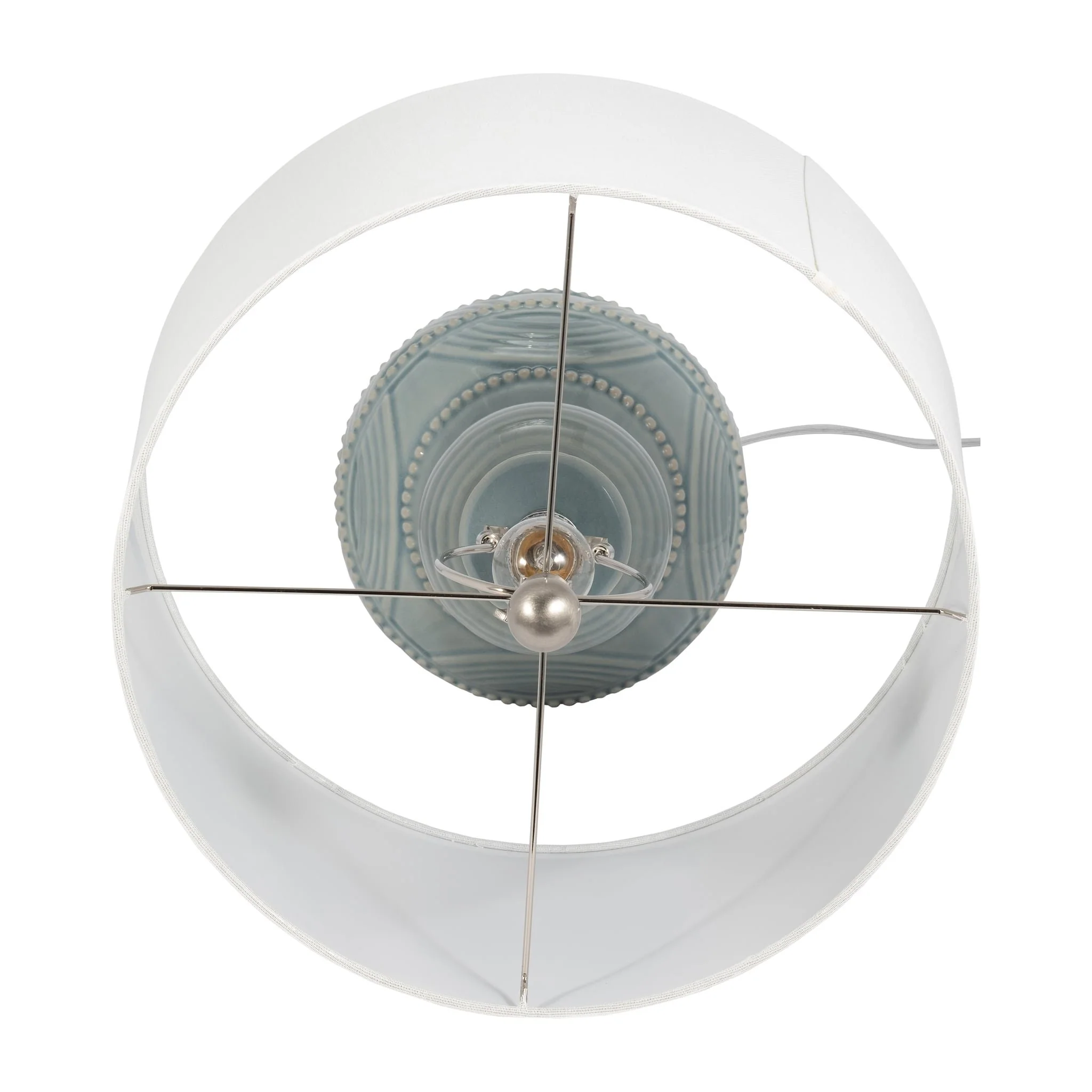 Ceramic 28" Bottle Table Lamp, Blue - Image 5