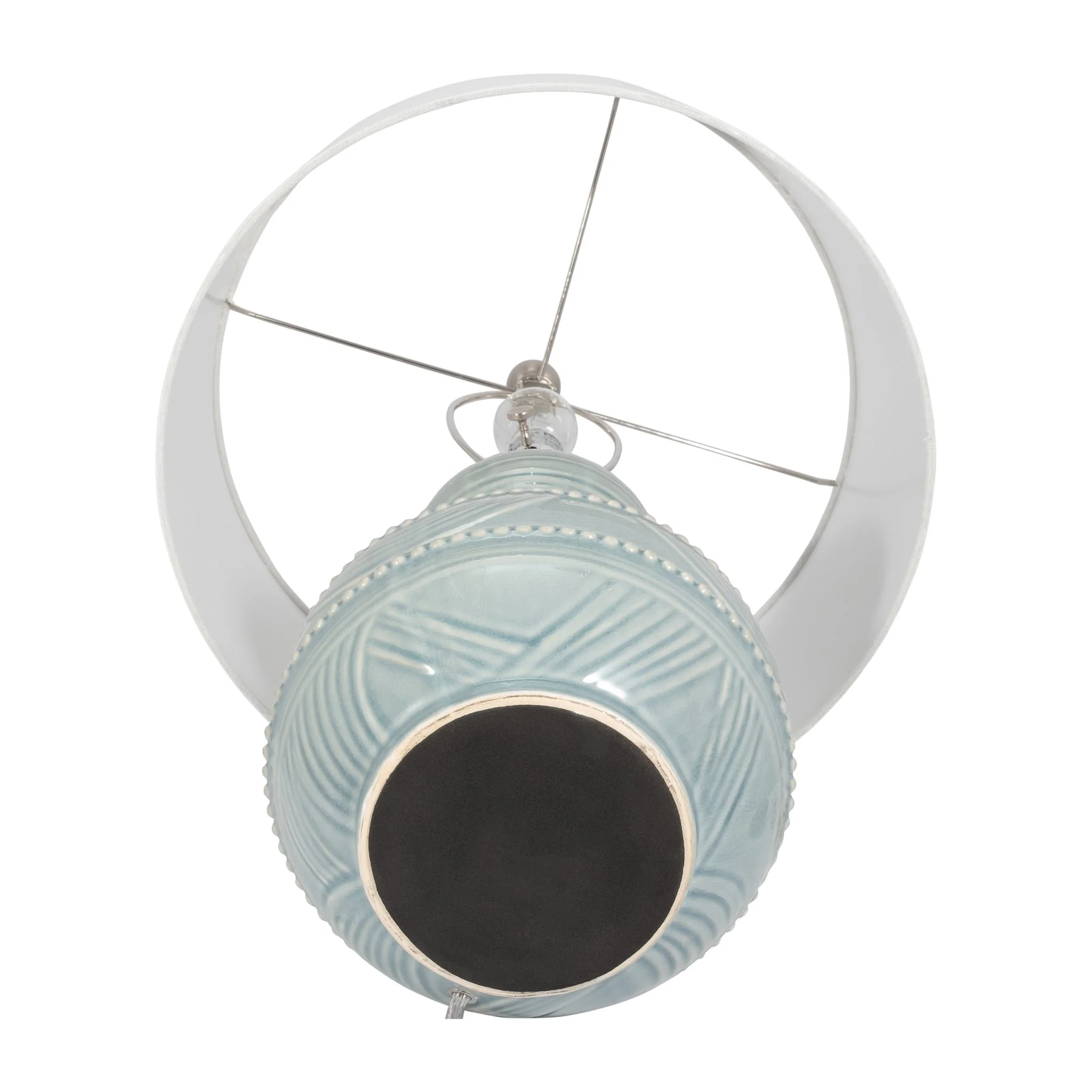 Ceramic 28" Bottle Table Lamp, Blue - Image 6