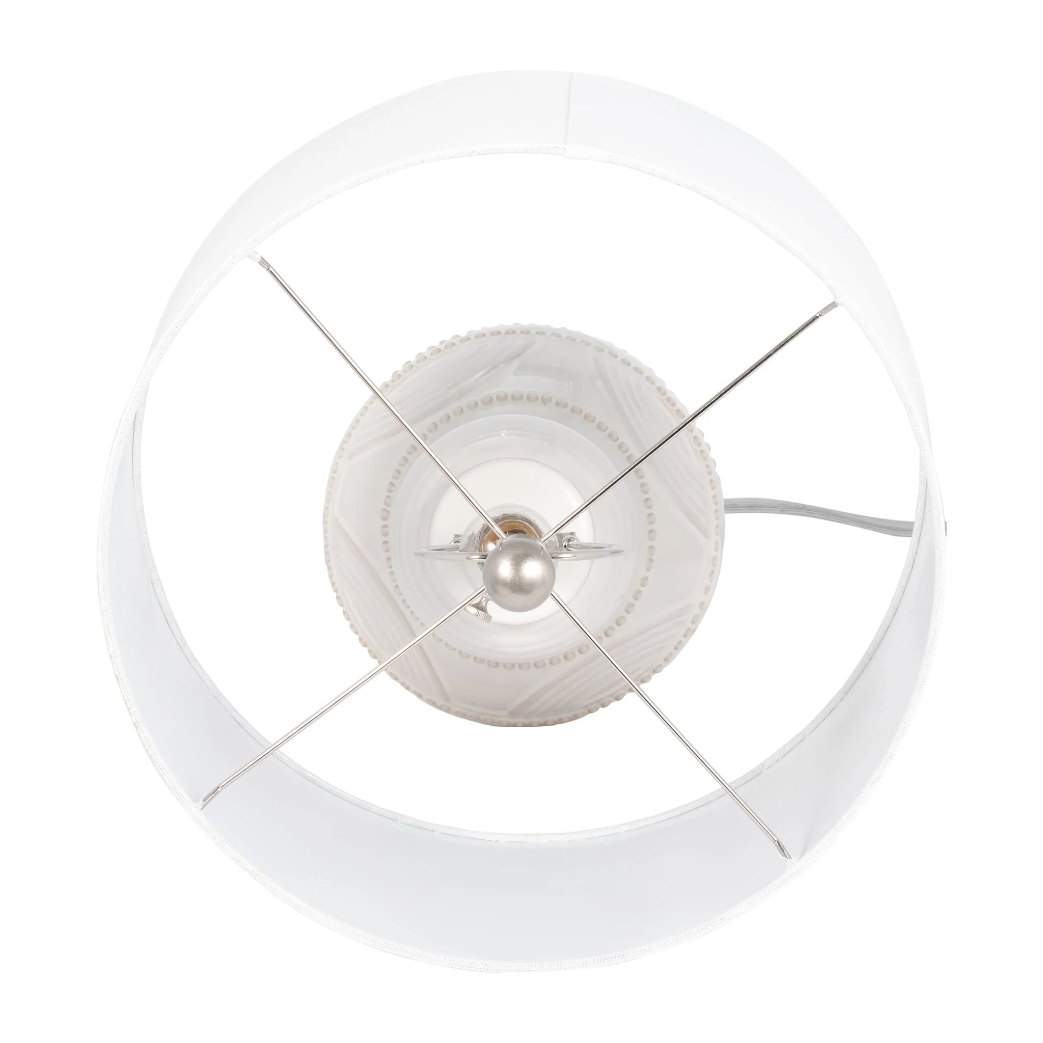 Ceramic 28" Bottle Table Lamp, White - Image 5