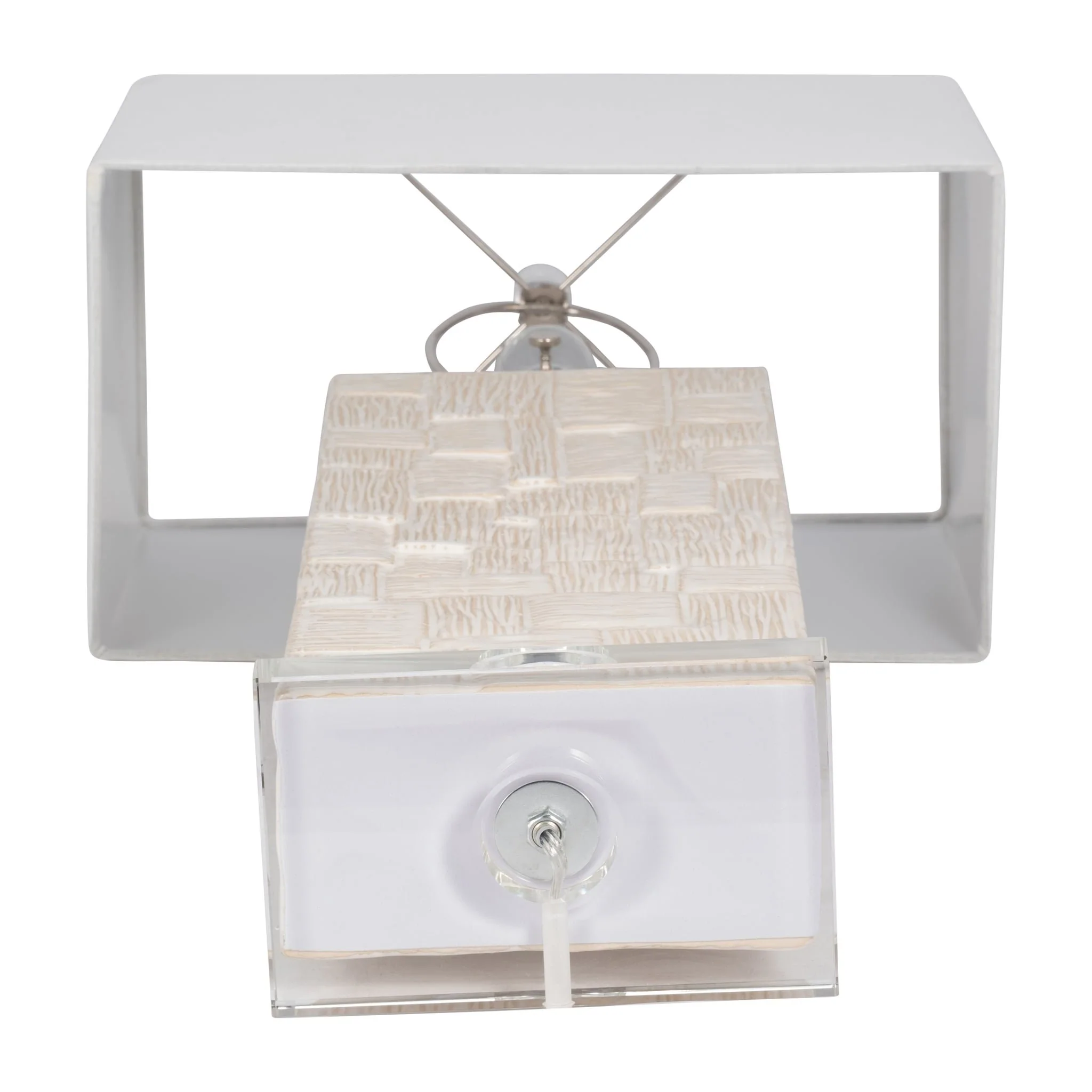 Ceramic 31'' Textured Table Lamp, White - Image 7