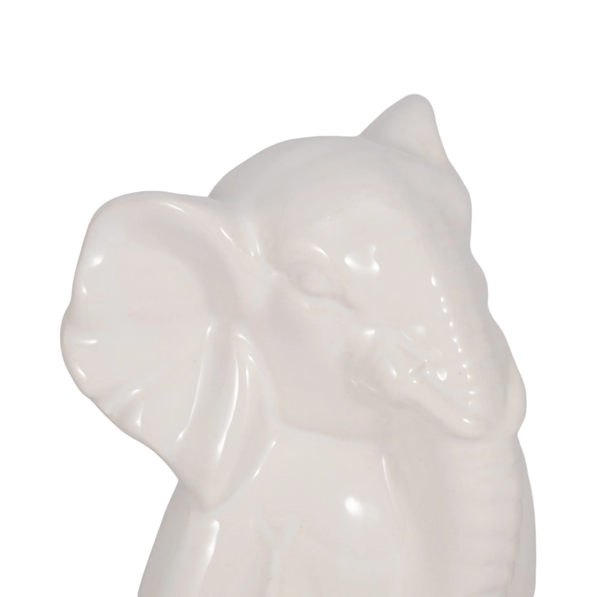 Ceramic 7" Yoga Elephant, White - Image 5