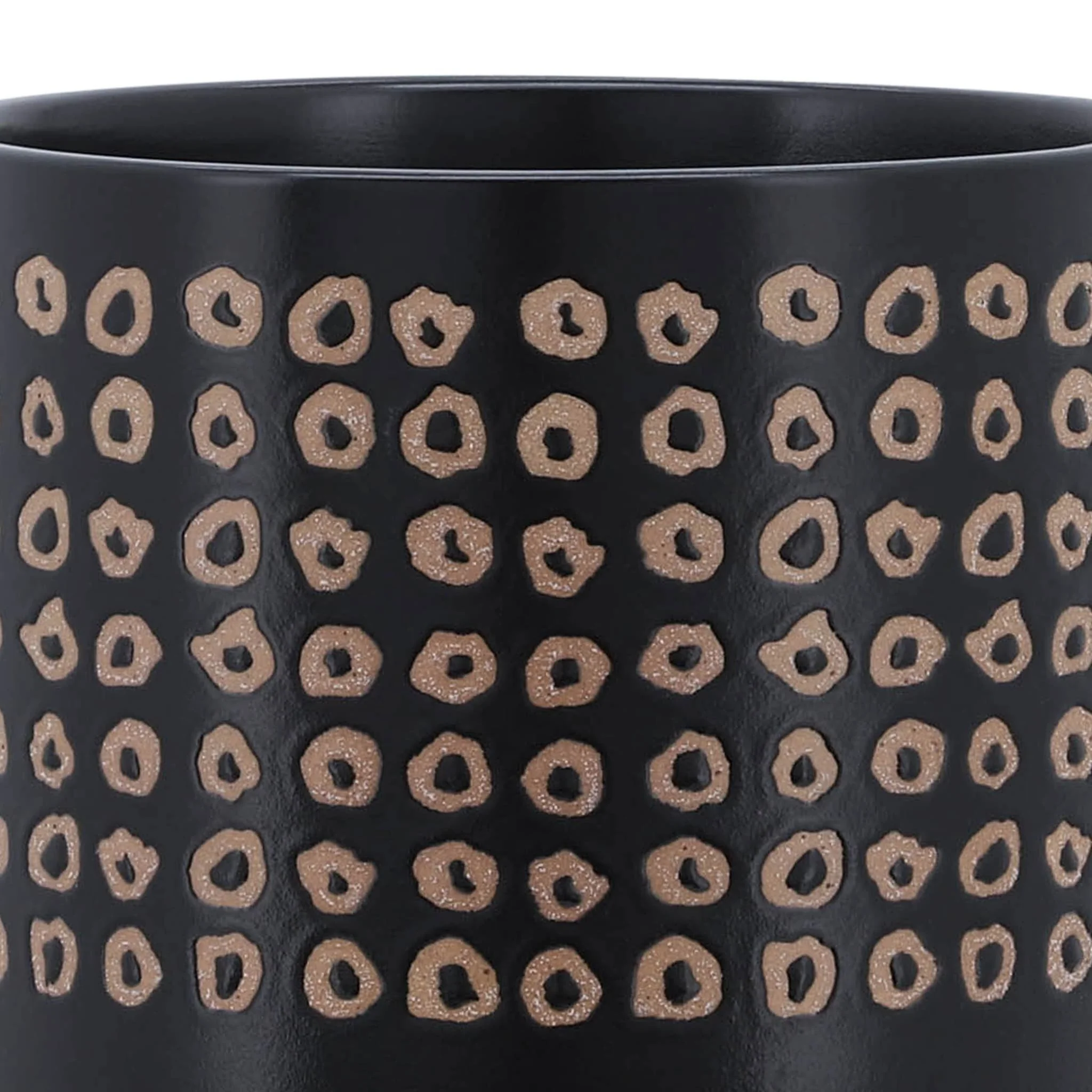 Ceramic 8" Planter On Stand, Brown - Image 6