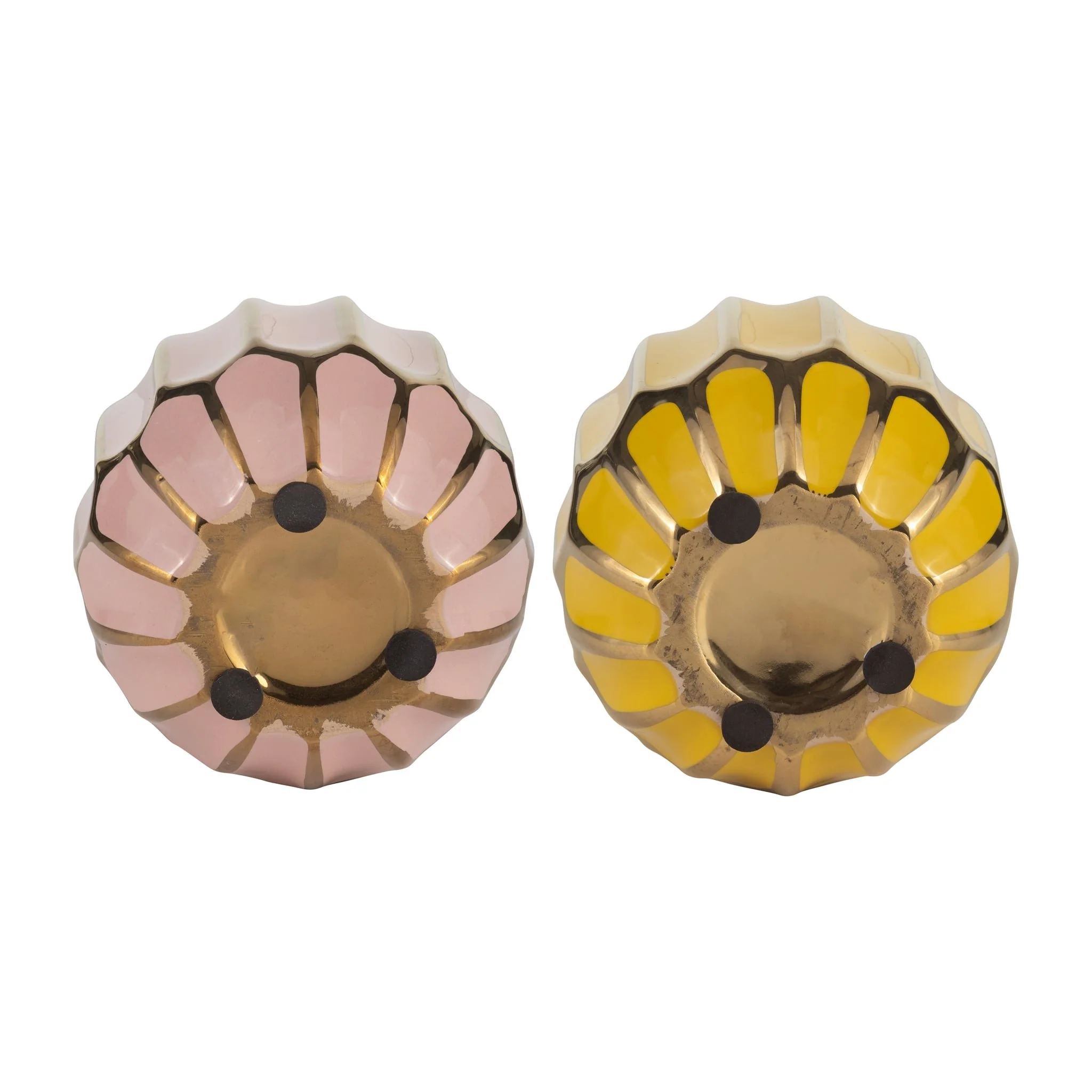 Ceramic Vase, 5"h, S/2, Blush/yellow - Image 7