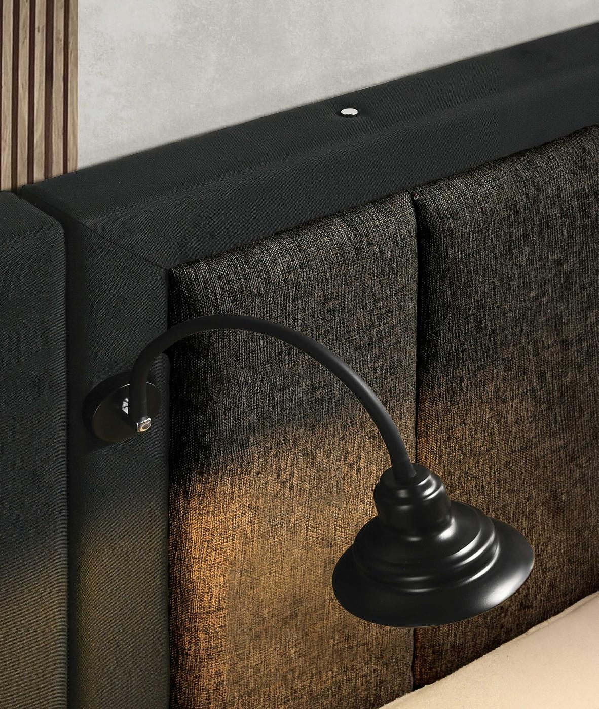 Chalfont Queen Bed w/ Wall Panel, Dark Brown - Image 5