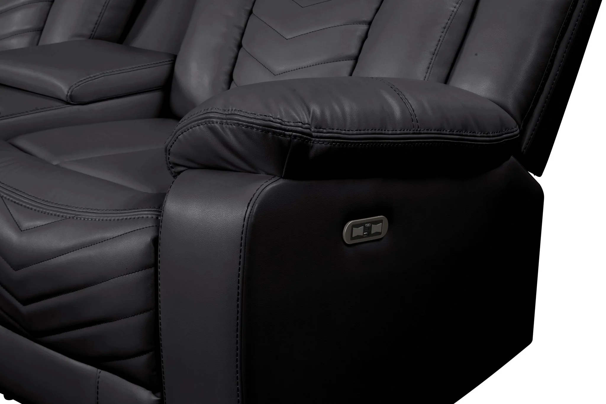Challenger 2PC Living Room Set Black - Image 5