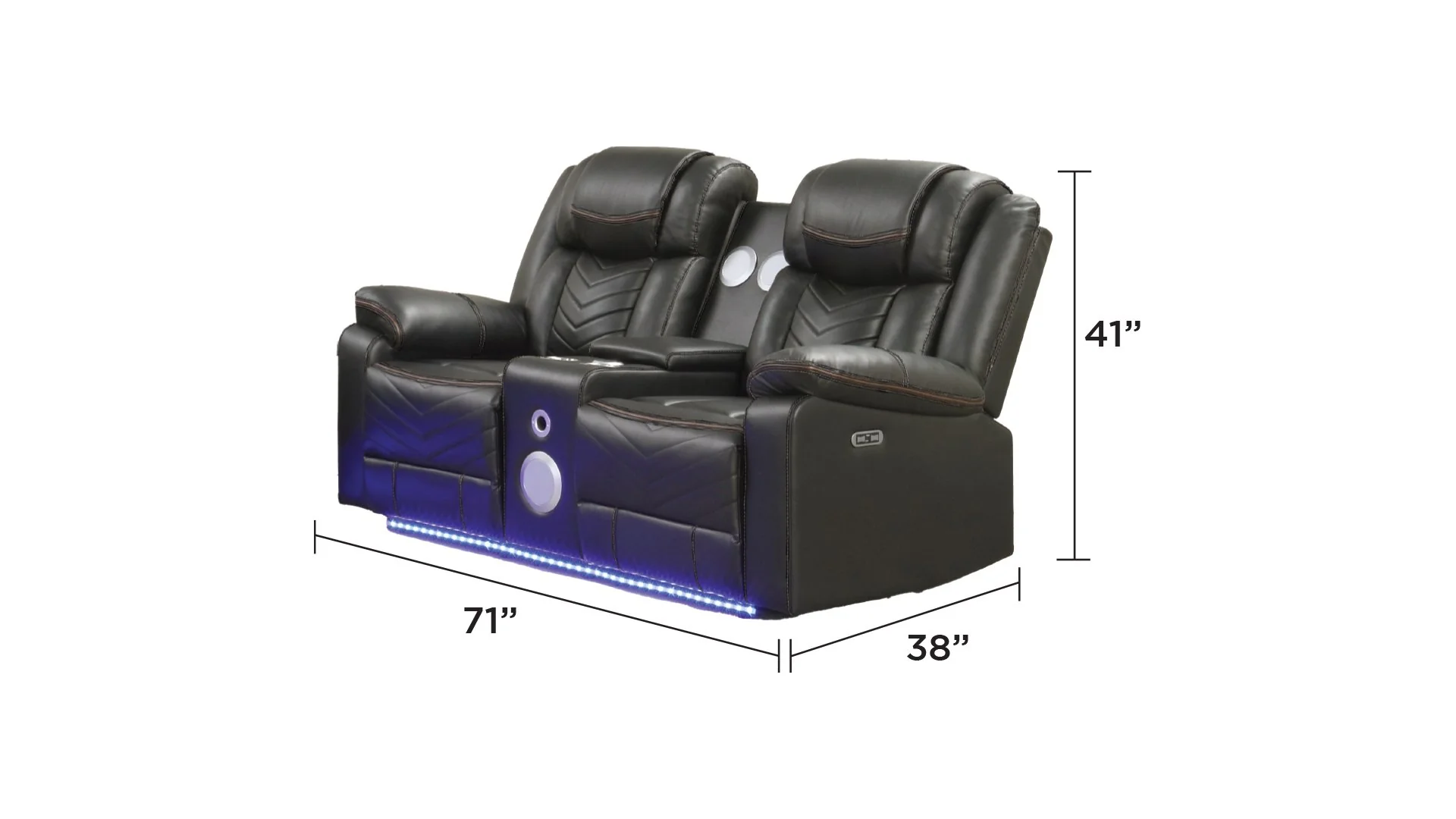 Challenger Loveseat Gray - Image 2