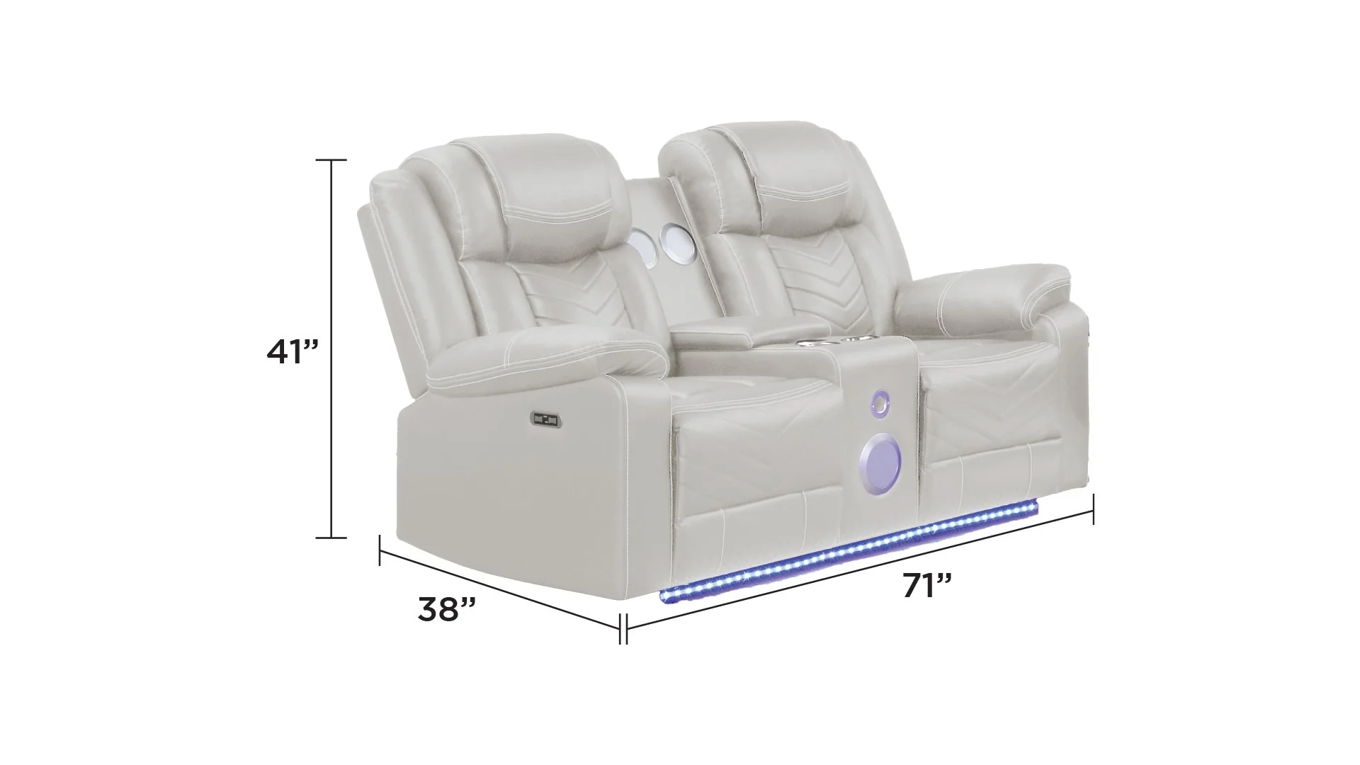 Challenger Loveseat Ice - Image 5