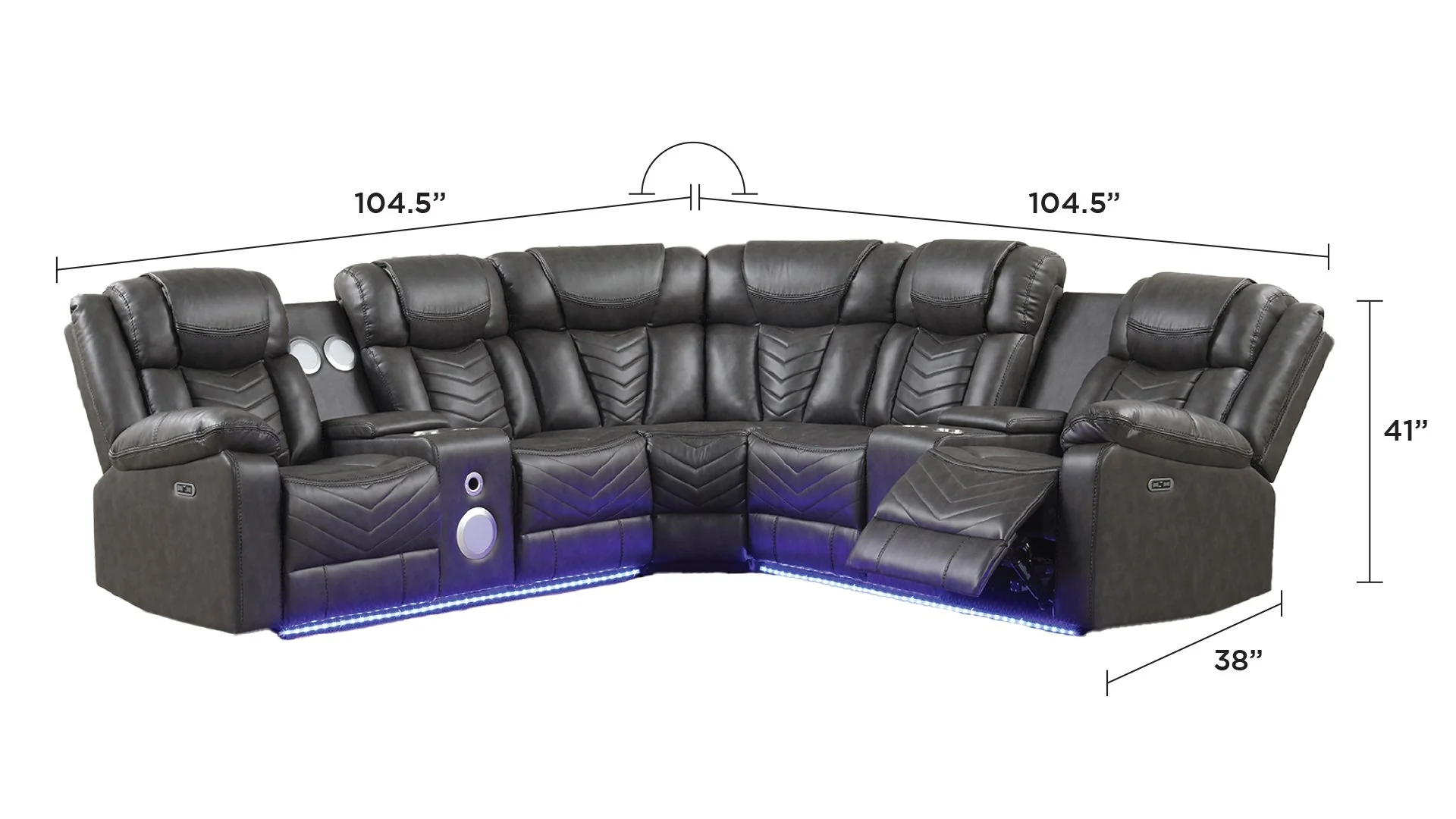 Challenger Sectional Gray - Image 9