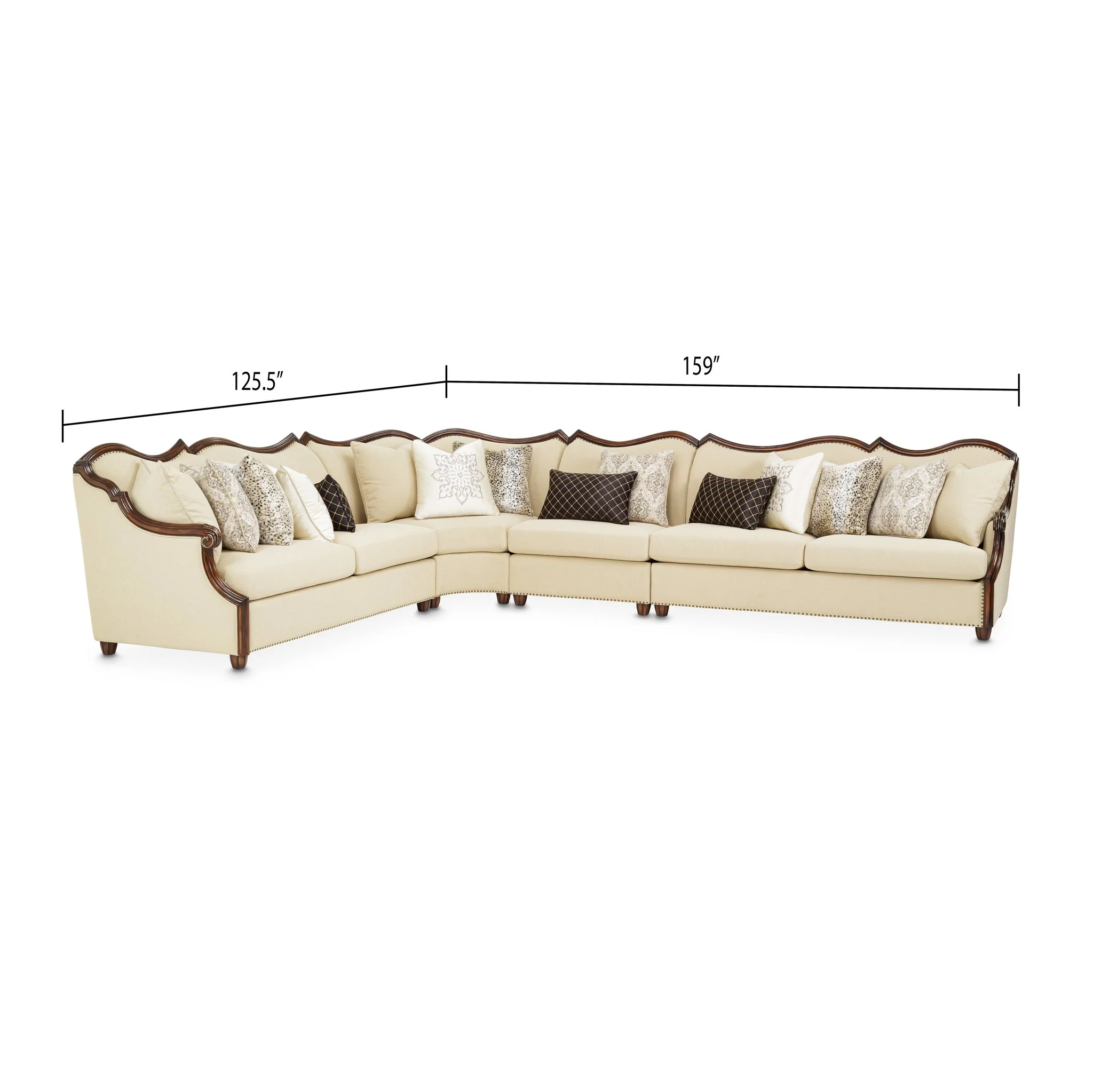 Chamberi Sectional Sofa - Toast/Warm Cognac - Image 3