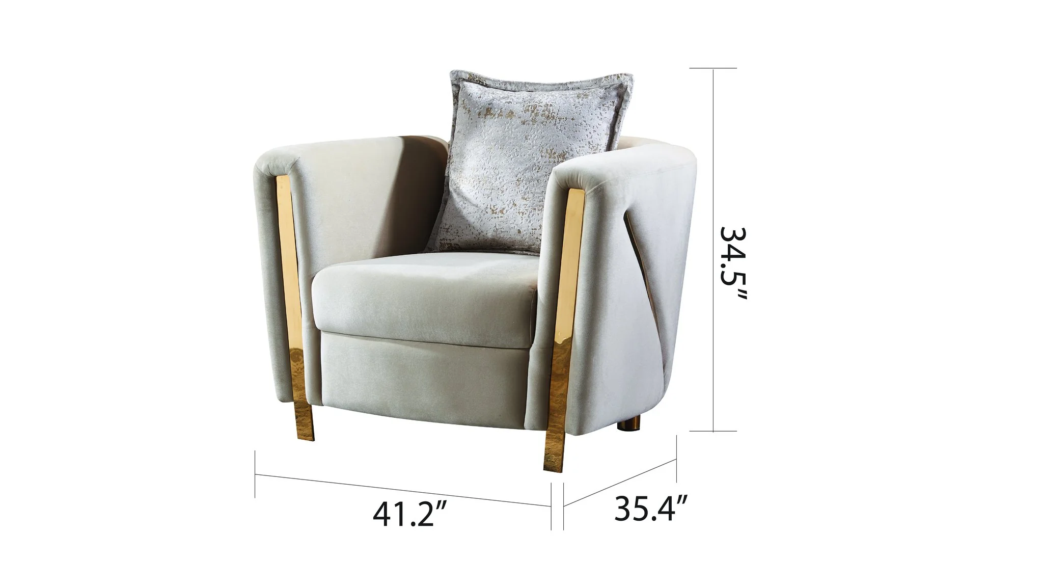 Chanelle Chair Beige - Image 2