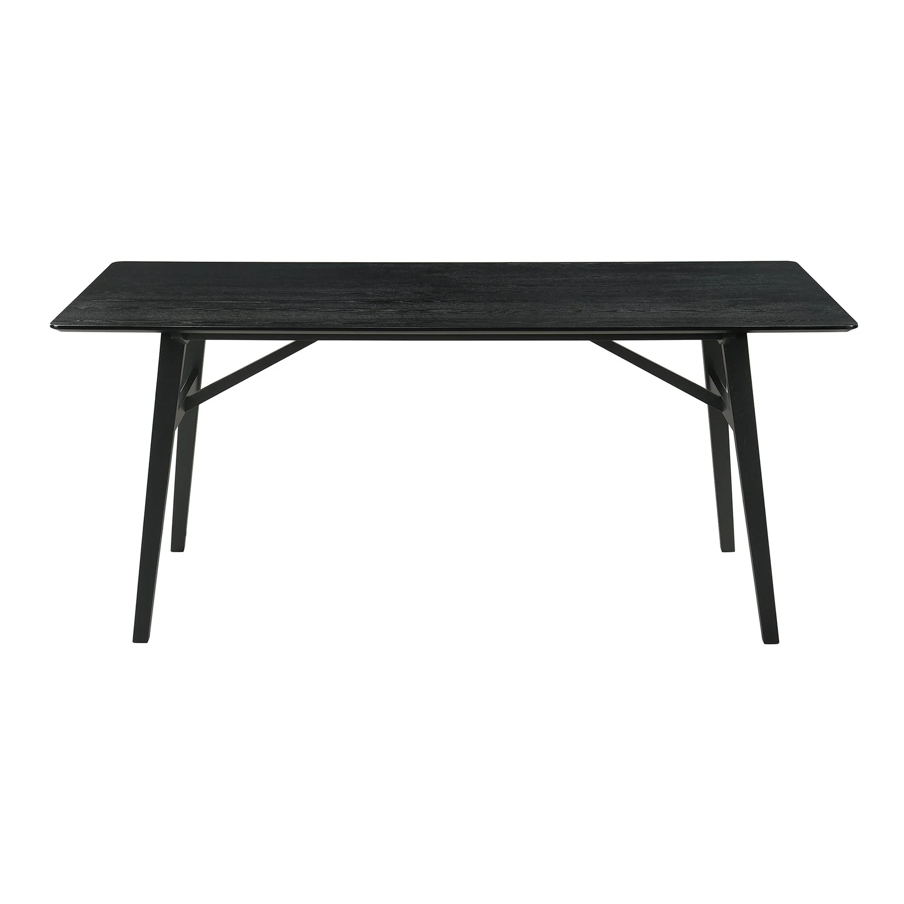 Channell Wood Dining Table in Black Finish - Image 2
