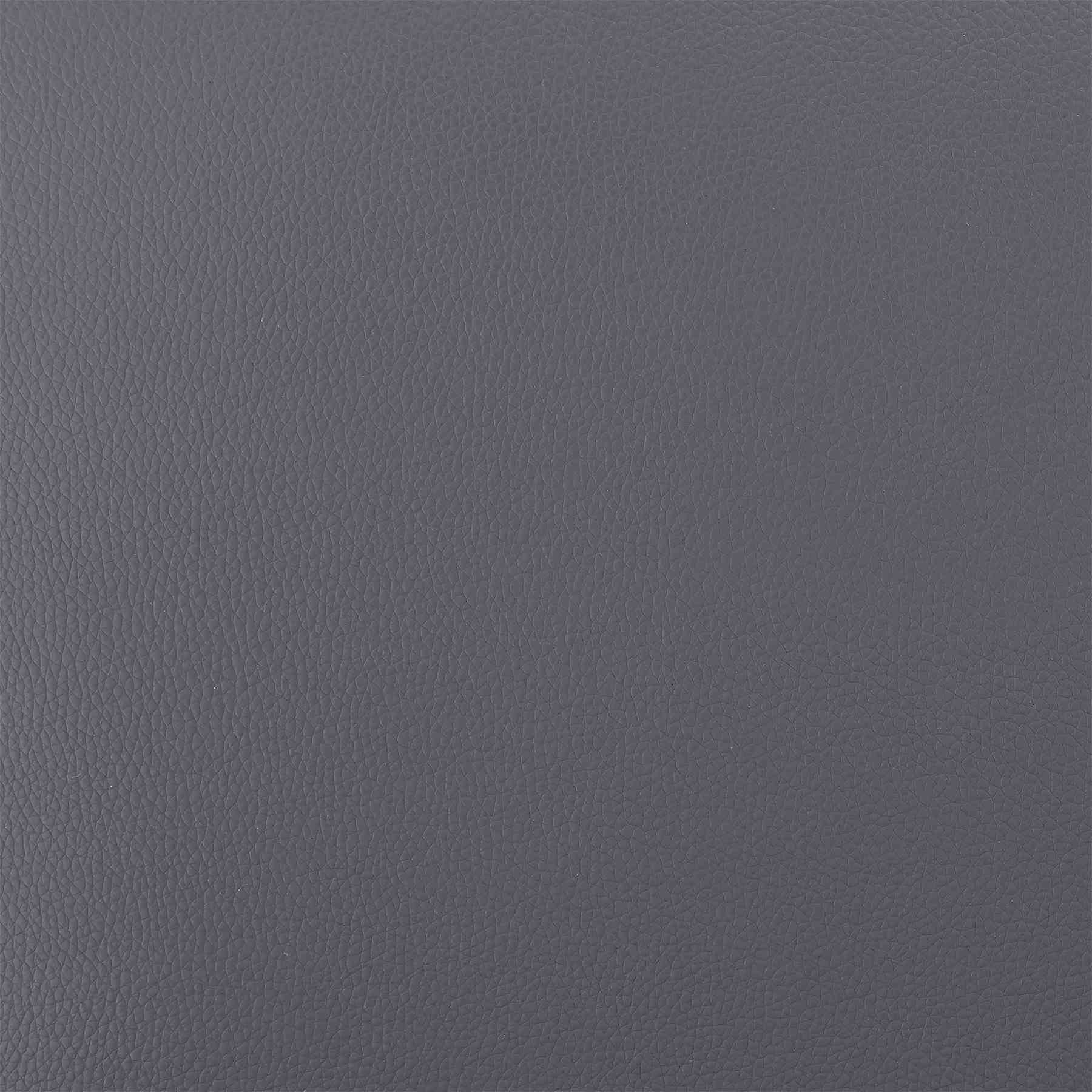 Charlotte Swivel Counter Stool in Black Metal and Gray Faux Leather - Image 8