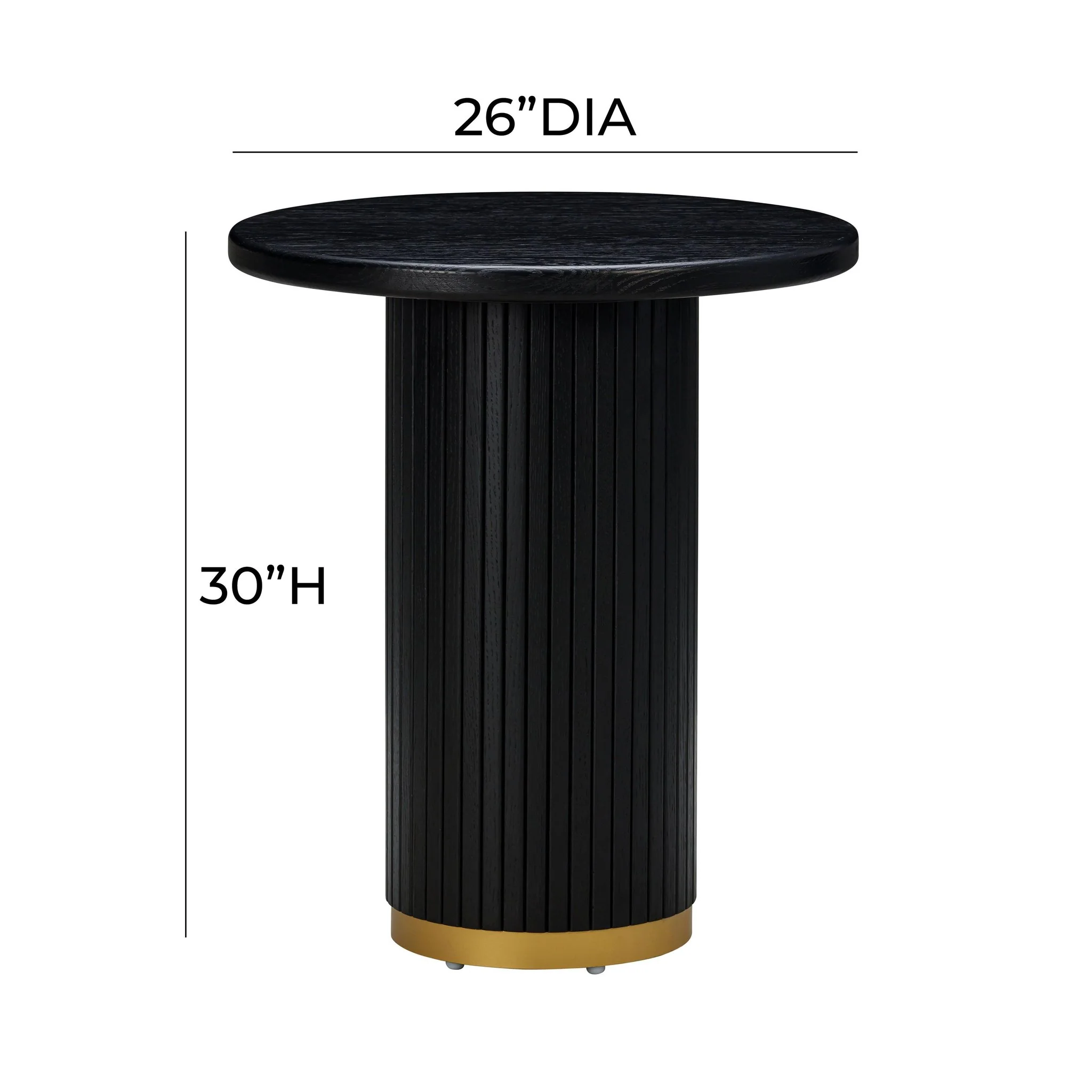 Chelsea Black Oak Entry Table - Image 7