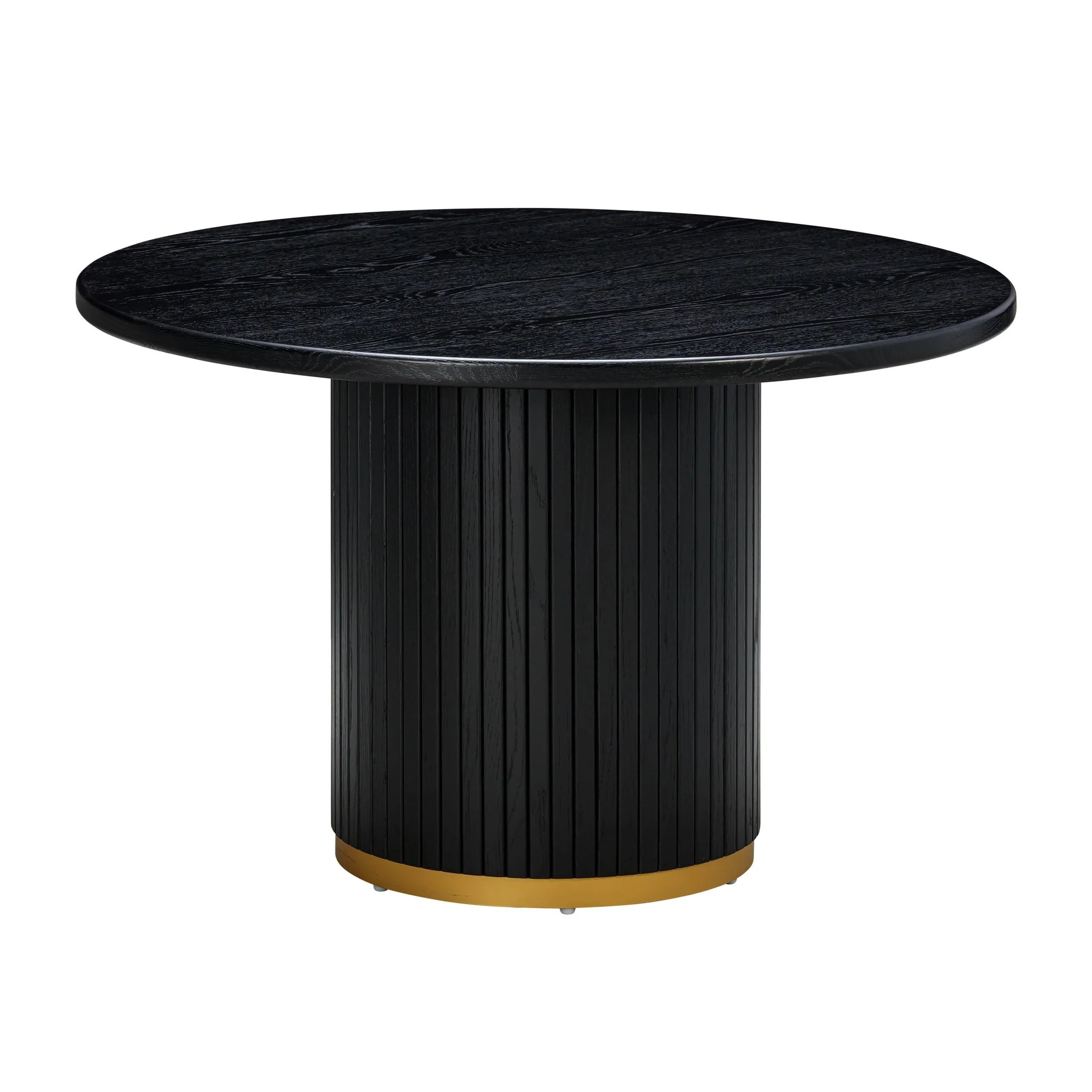 Chelsea Black Oak Round Dining Table - Image 3
