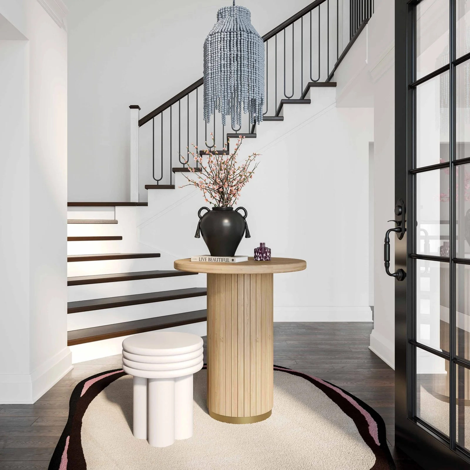 Chelsea Natural Oak Wood Entry Table - Image 2
