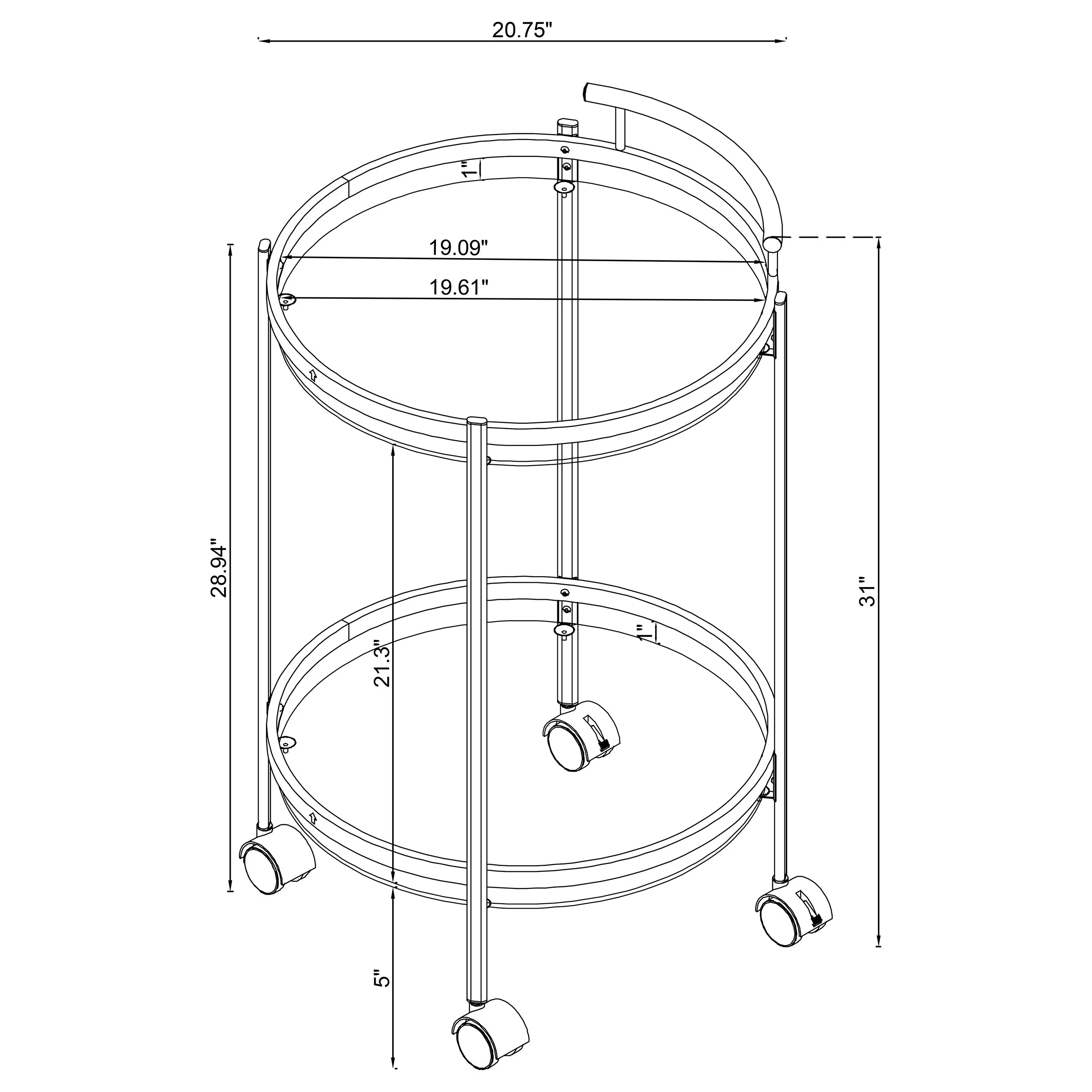 Chrissy Bar Cart - Image 11