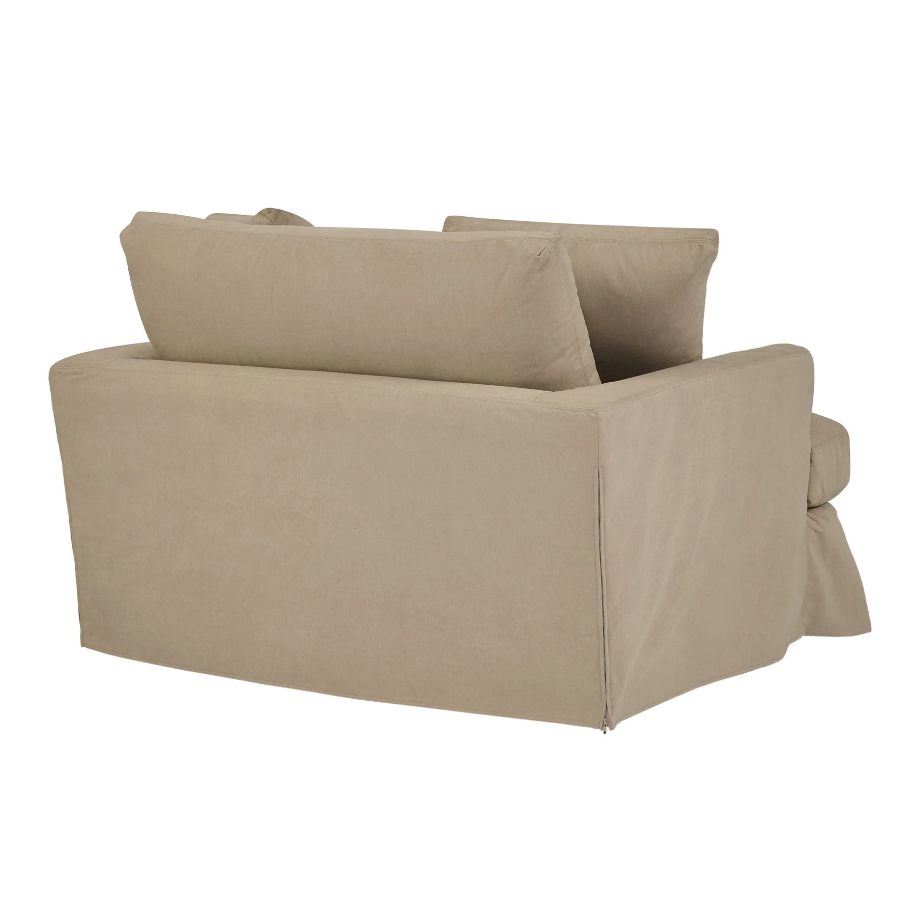 Ciara 53" Upholstered Chair and a Half in Sahara Brown - Image 3