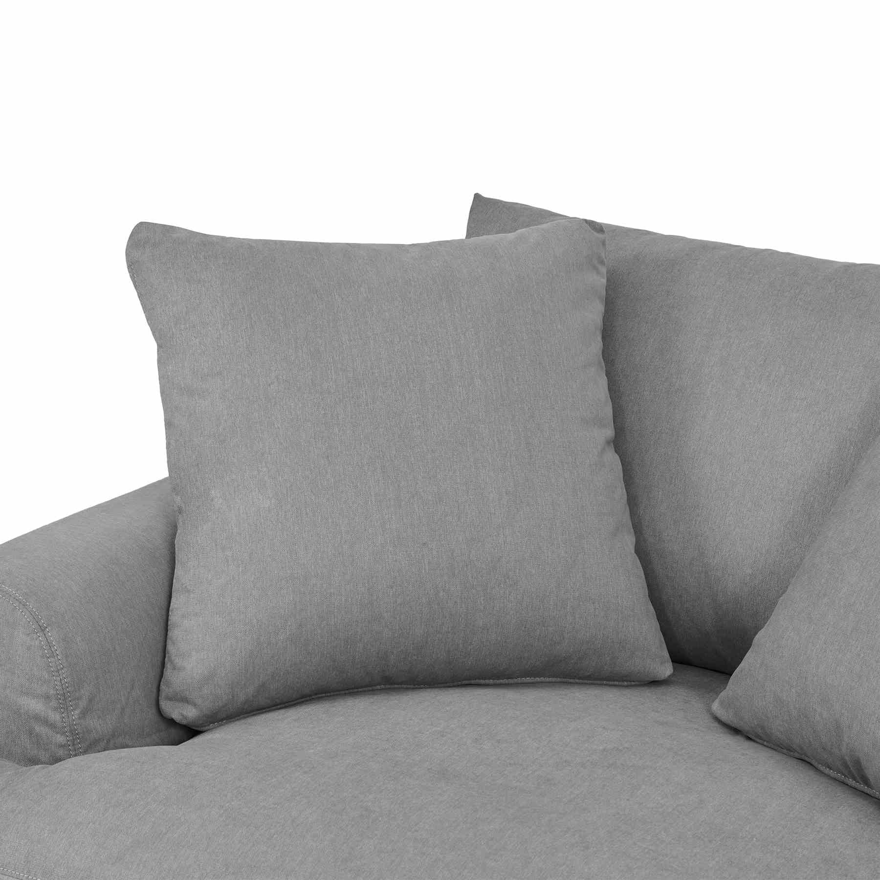 Ciara 53" Upholstered Chair and a Half in Slate Gray - Image 4