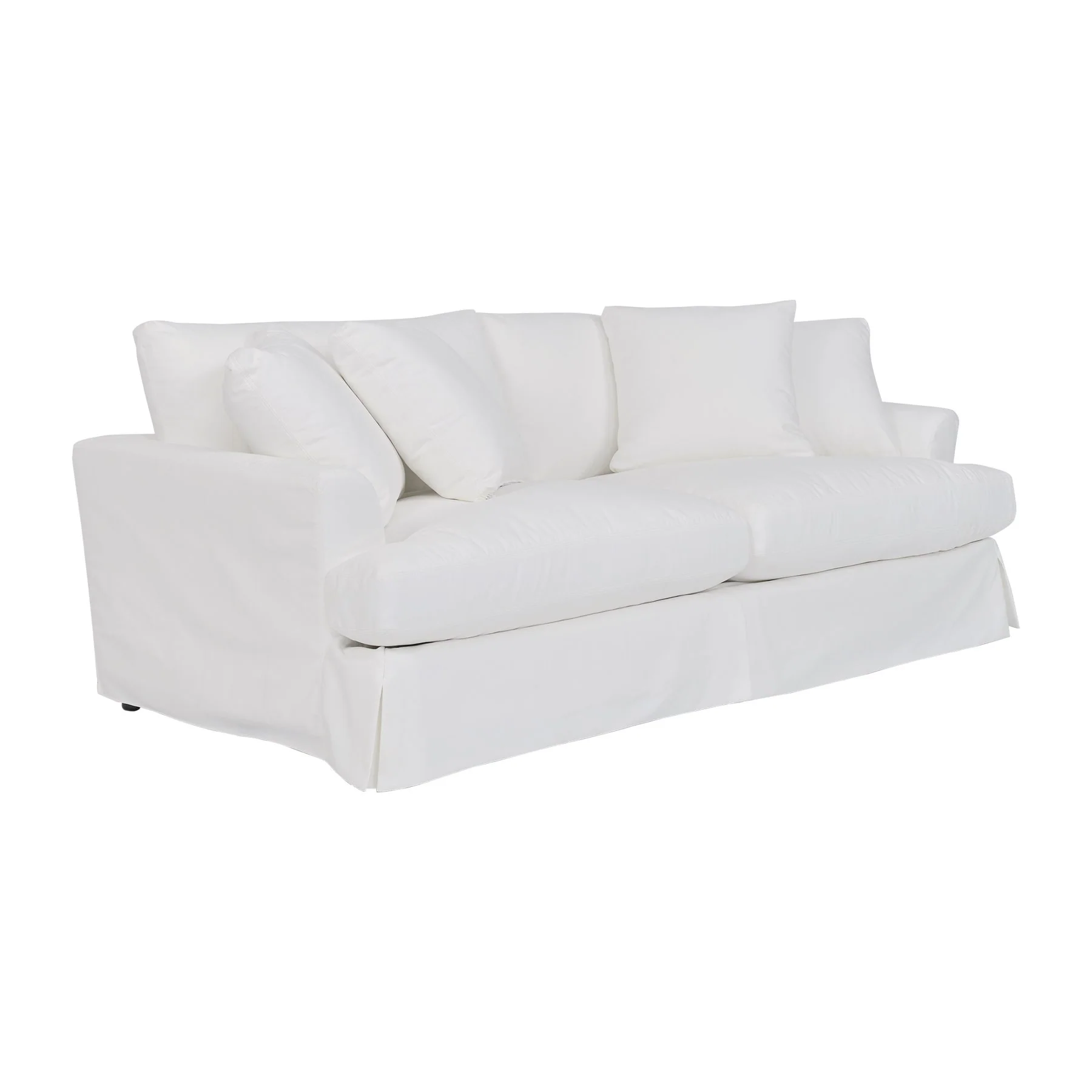 Ciara 93" Upholstered Sofa in Pearl - Image 2